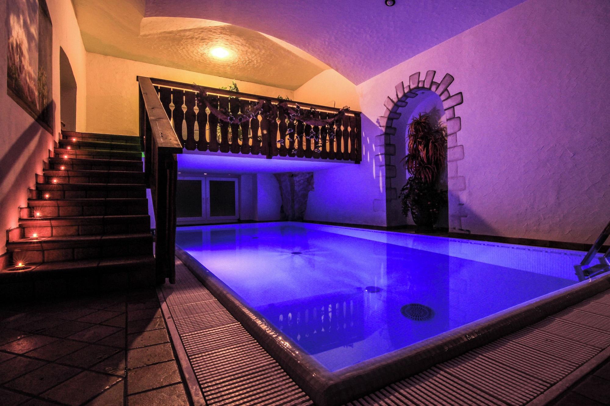 Vista Piscina Grand Hotel des Alpes