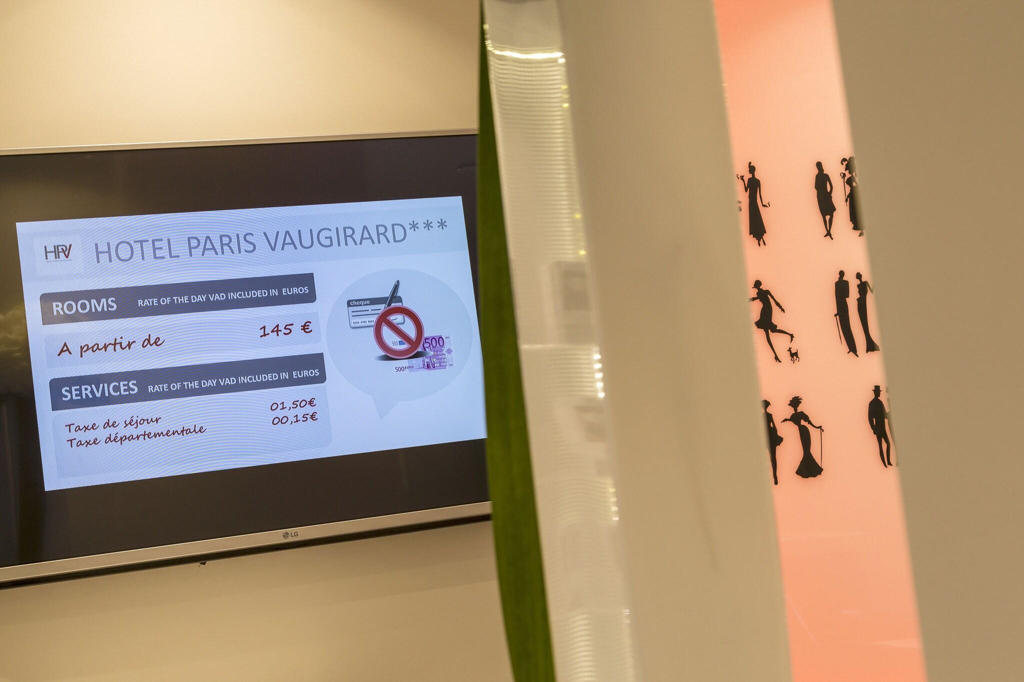 Vista Lobby Hotel Paris Vaugirard