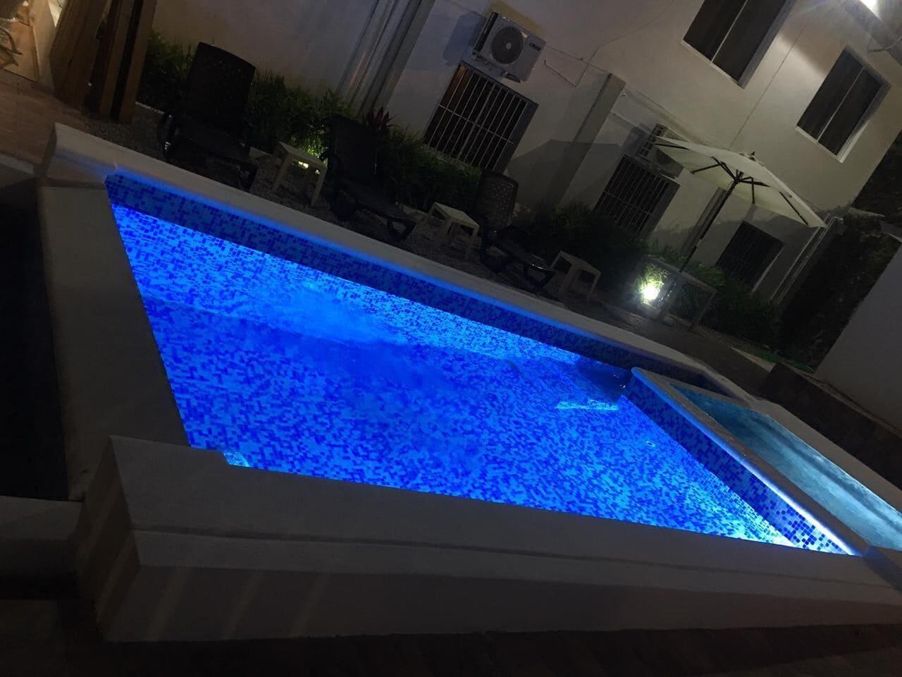 Vista Piscina Casa Docia Samana