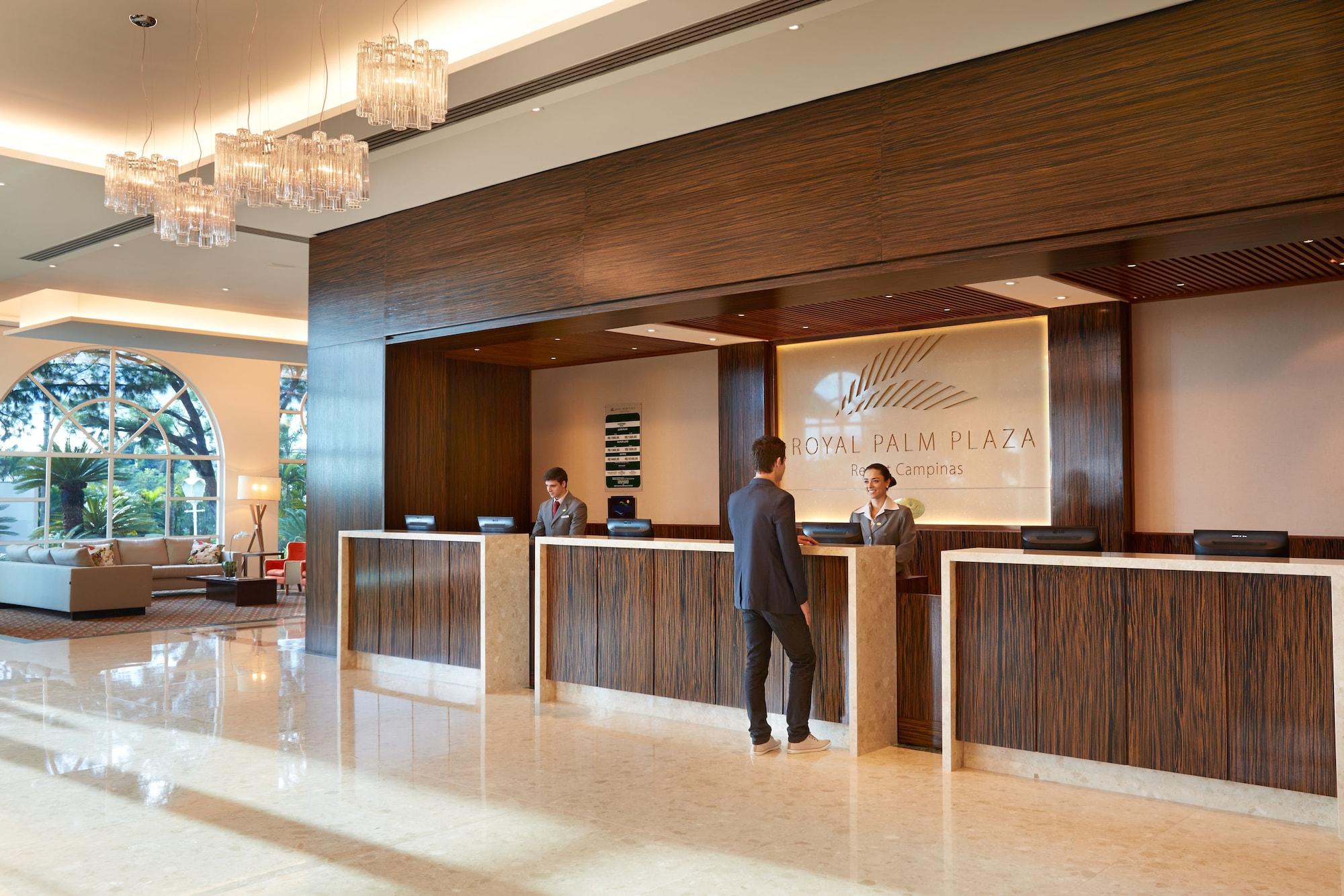 Vista Lobby Royal Palm Plaza Resort Campinas