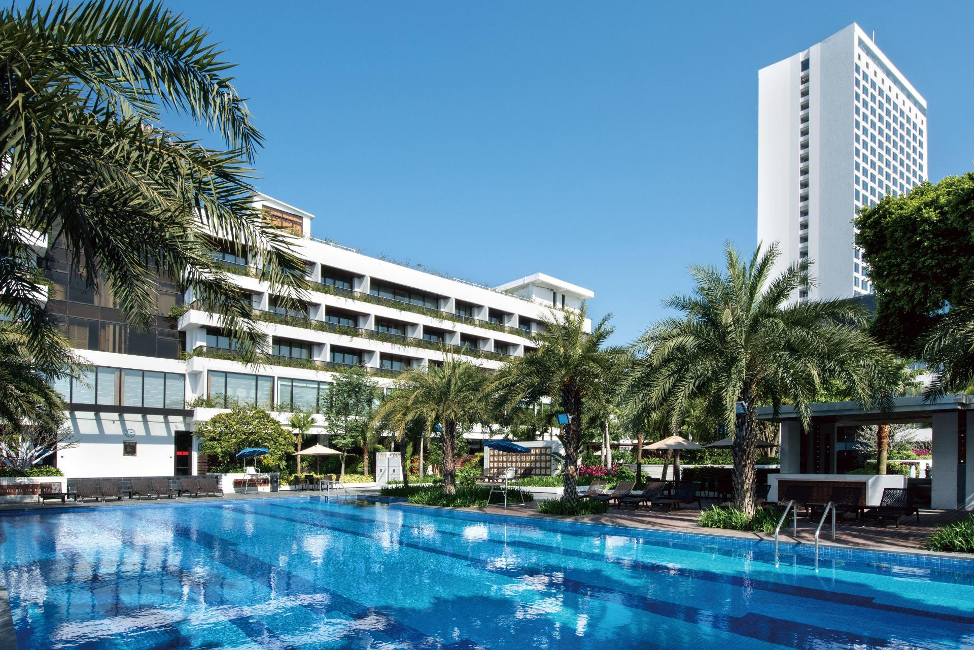 Vista Piscina White Swan Hotel