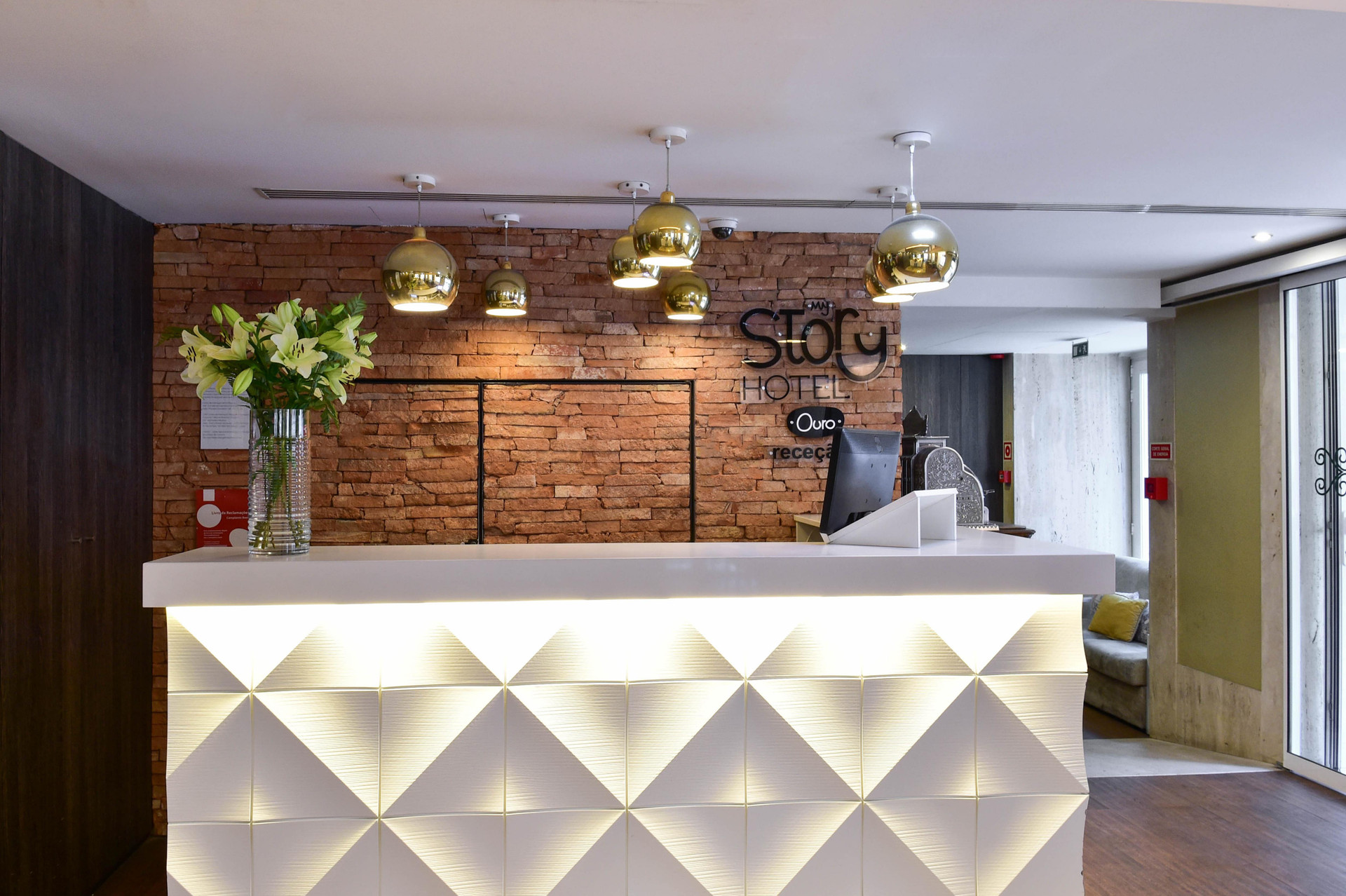 Vista Lobby My Story Hotel Ouro