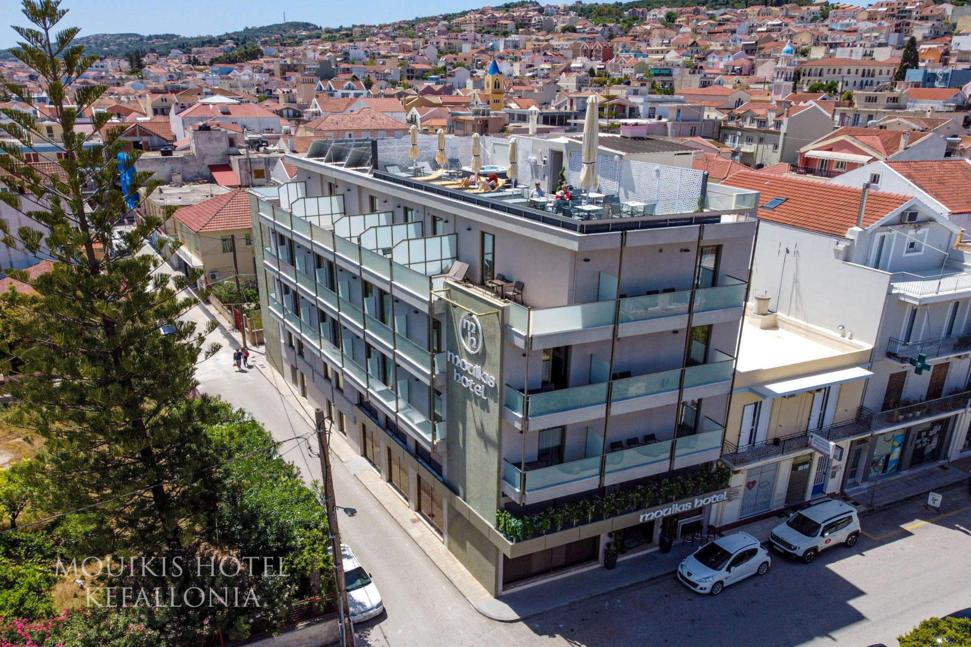 Vista Exterior Mouikis Hotel Kefalonia