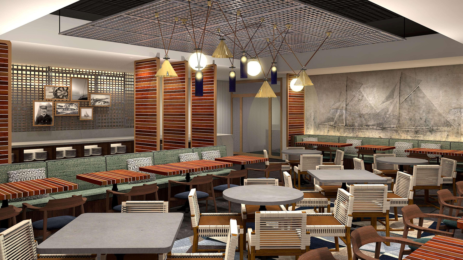 Restaurant The Landing at Hampton Marina, Tapestry Collection by Hilton