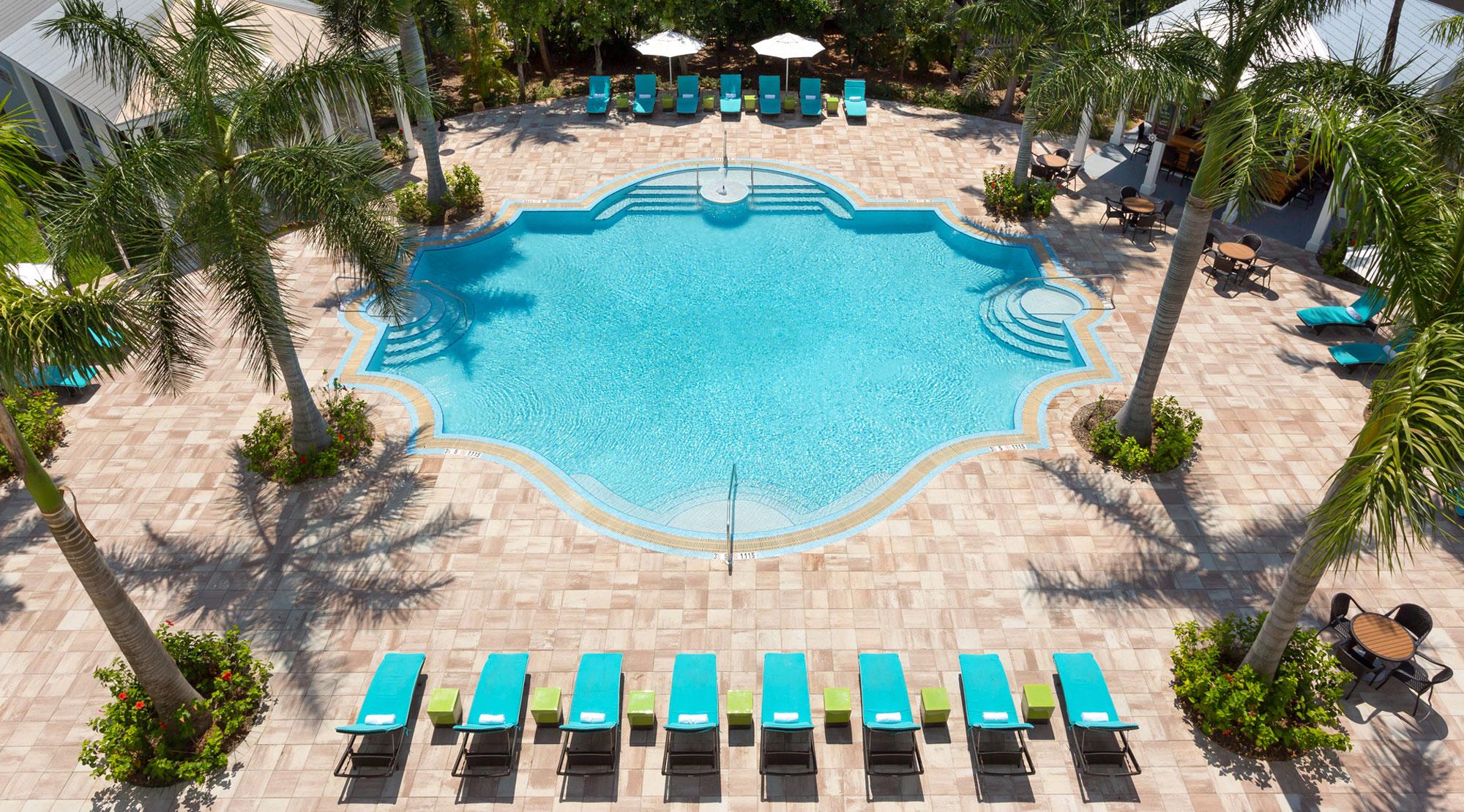 Vista da piscina 24 North Hotel Key West