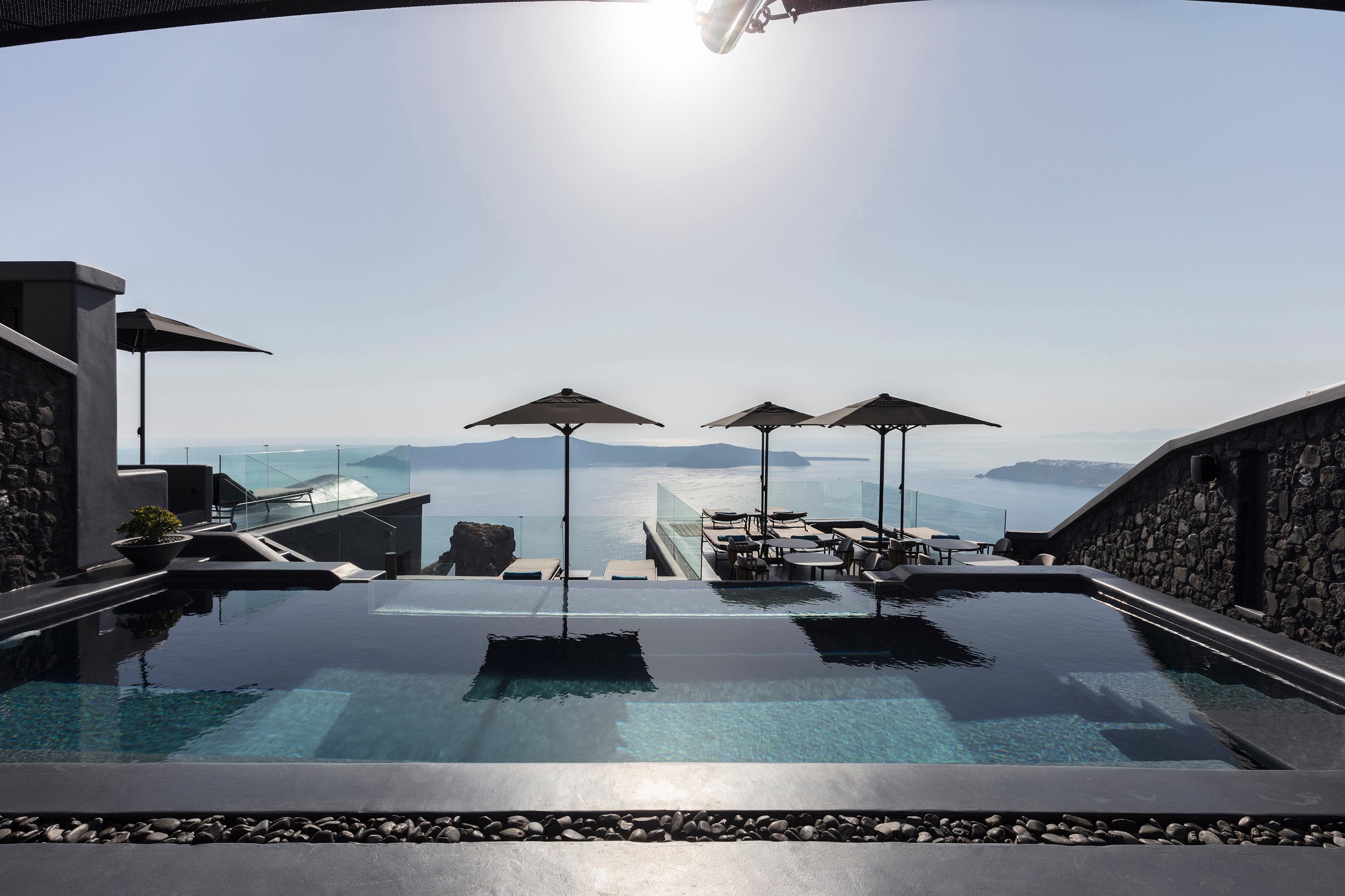 Vista Lobby Kivotos Santorini - Preferred Hotels & Resorts