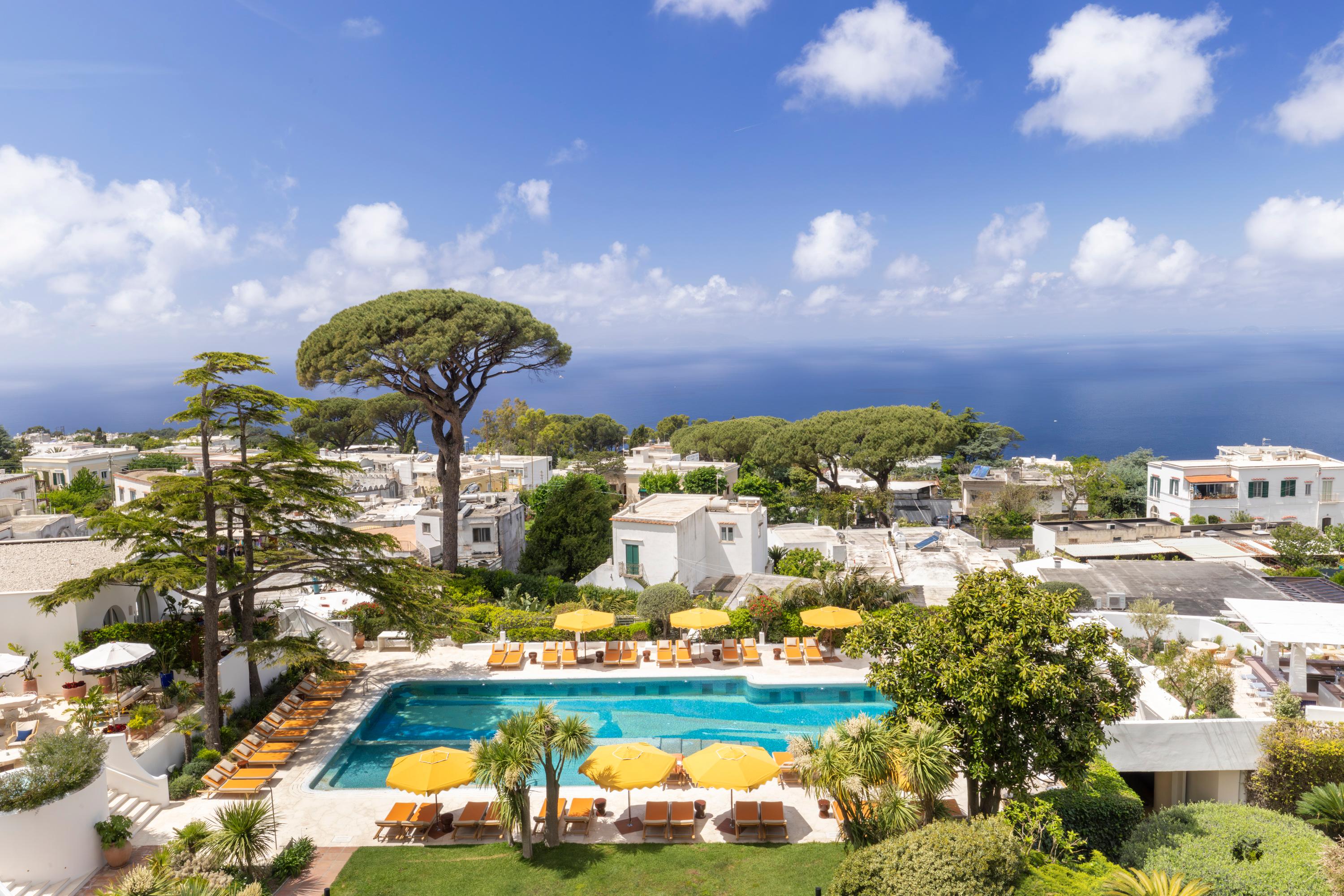 Vista da fachada Jumeirah Capri Palace
