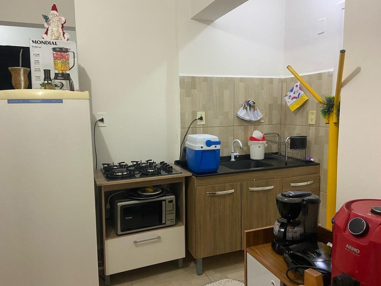 Equipamiento de Habitación Apartamento no Centro para 6 hospede