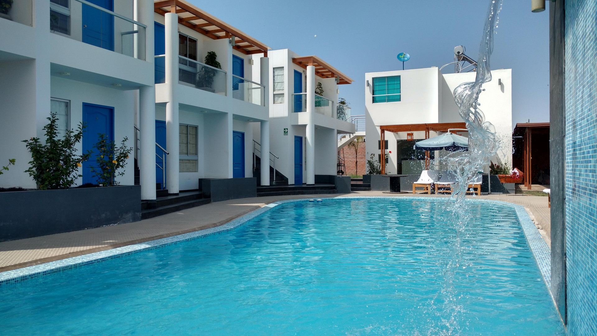 Vista Piscina Hotel El Pallar