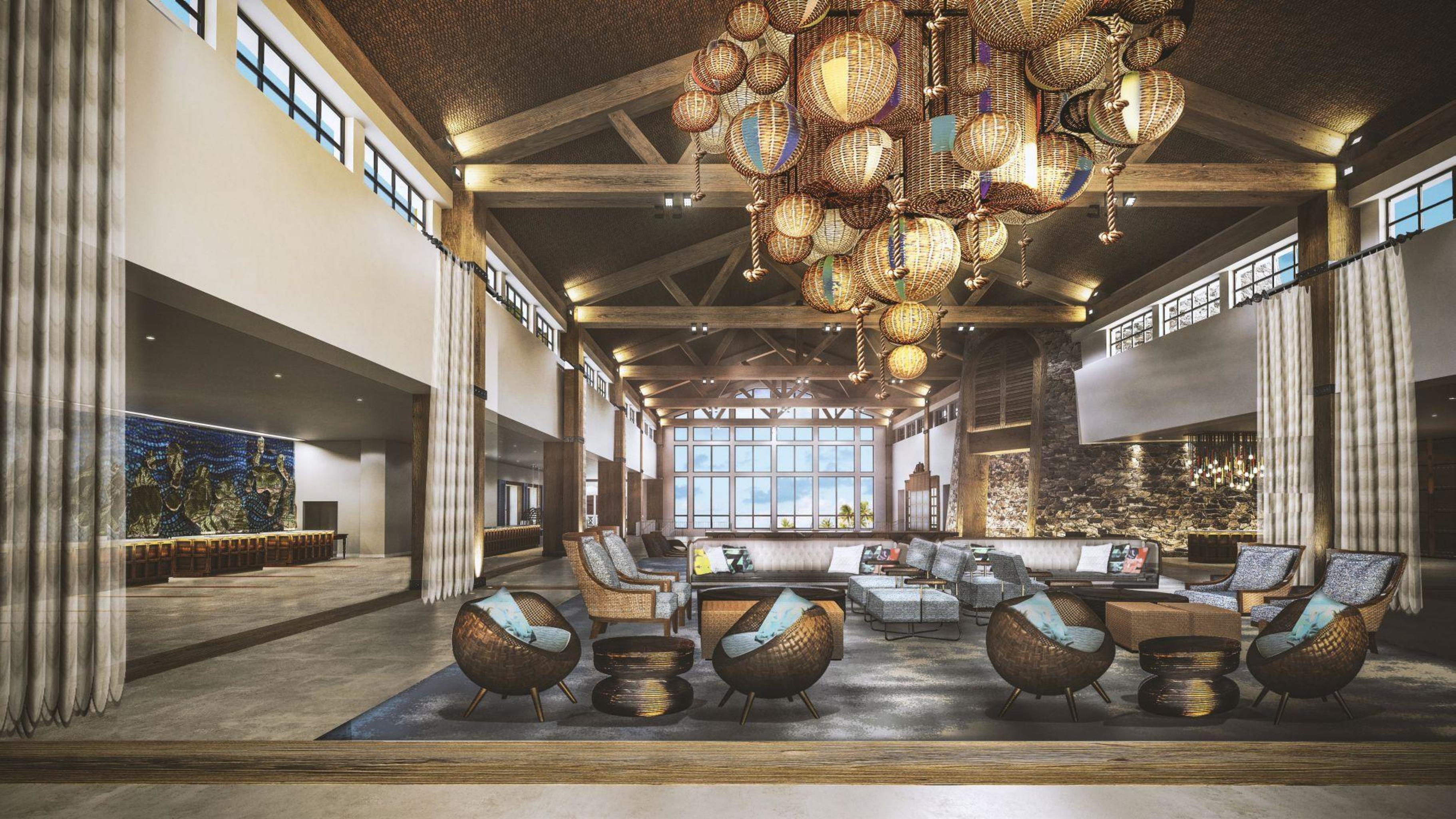Vista Lobby Universal's Loews Sapphire Falls Resort