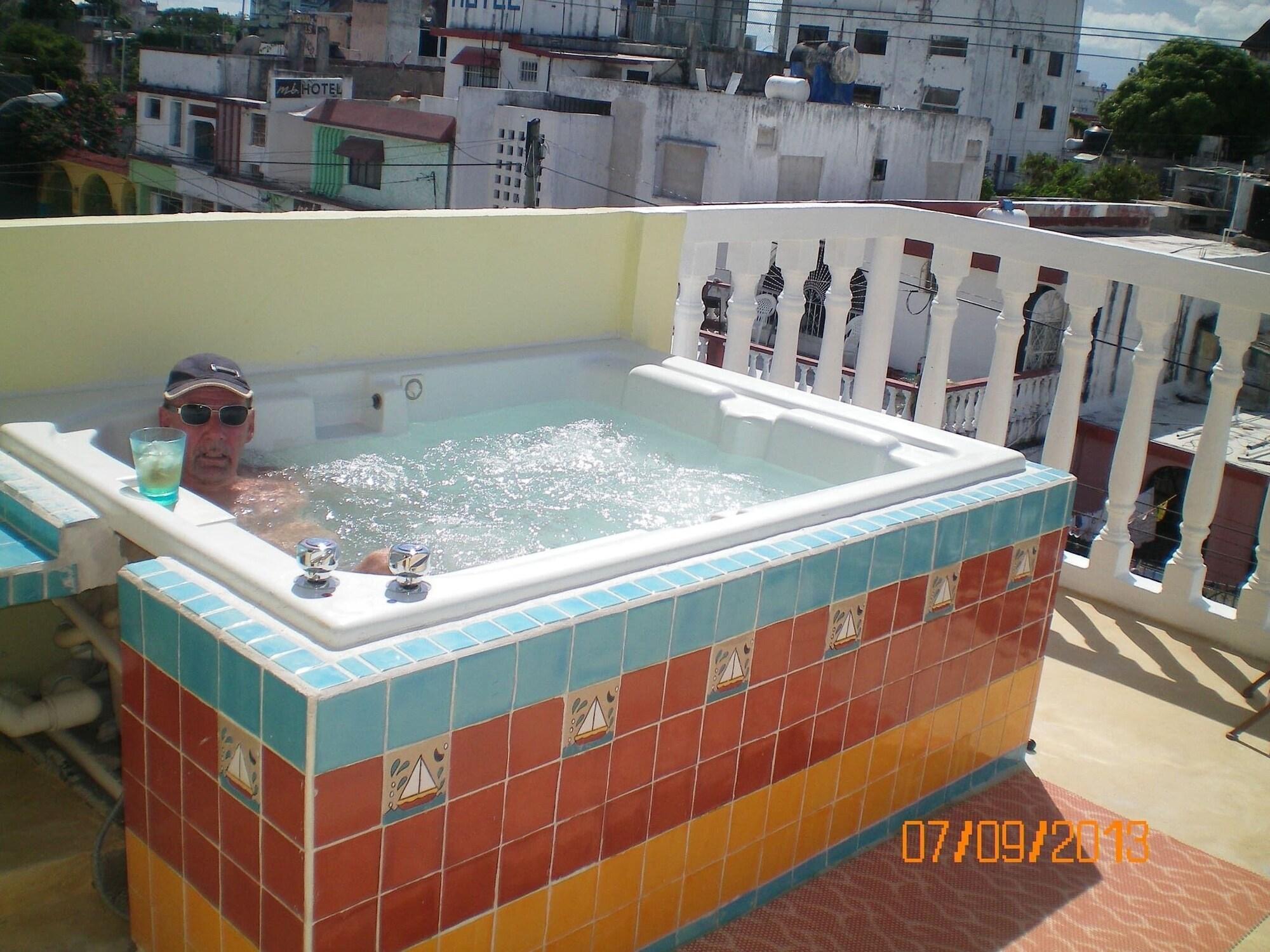 Equipamiento de Habitación Room-cancun Guest House 4 Terrace Tub