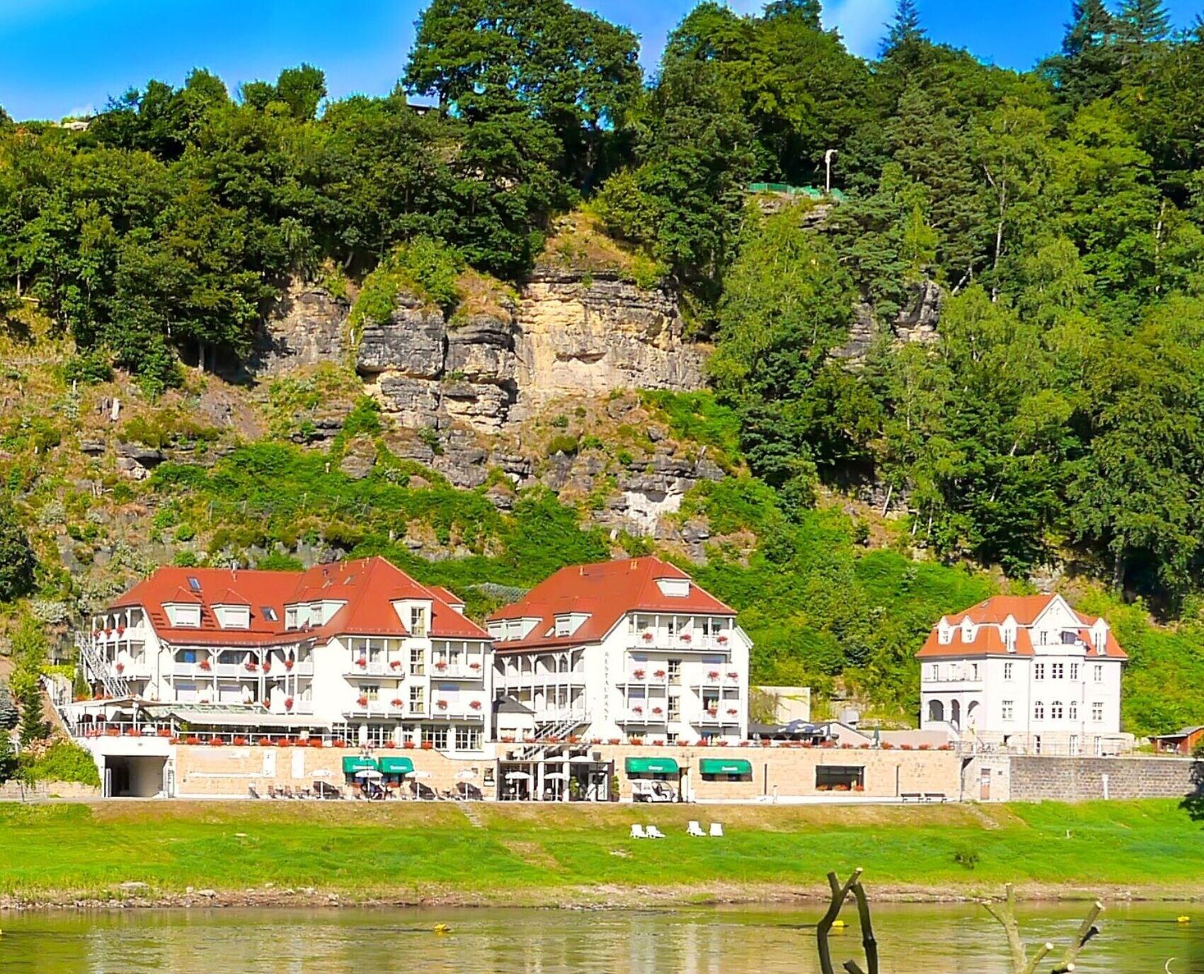 Vista Exterior Hotel STEIGER Elbschlösschen Rathen