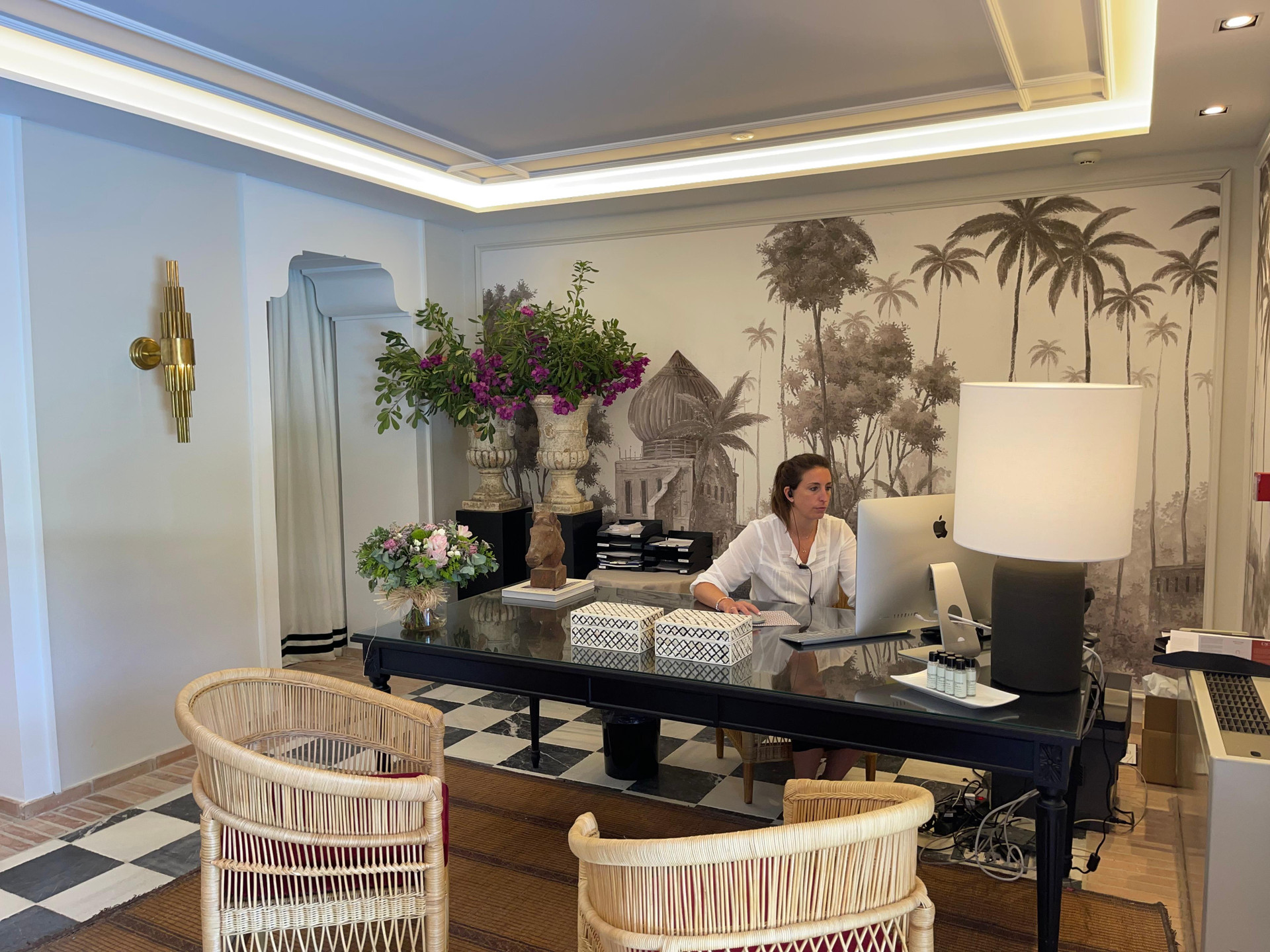 Vista Lobby Hotel Soho Boutique Castillo Santa Catalina - Adults Recommended