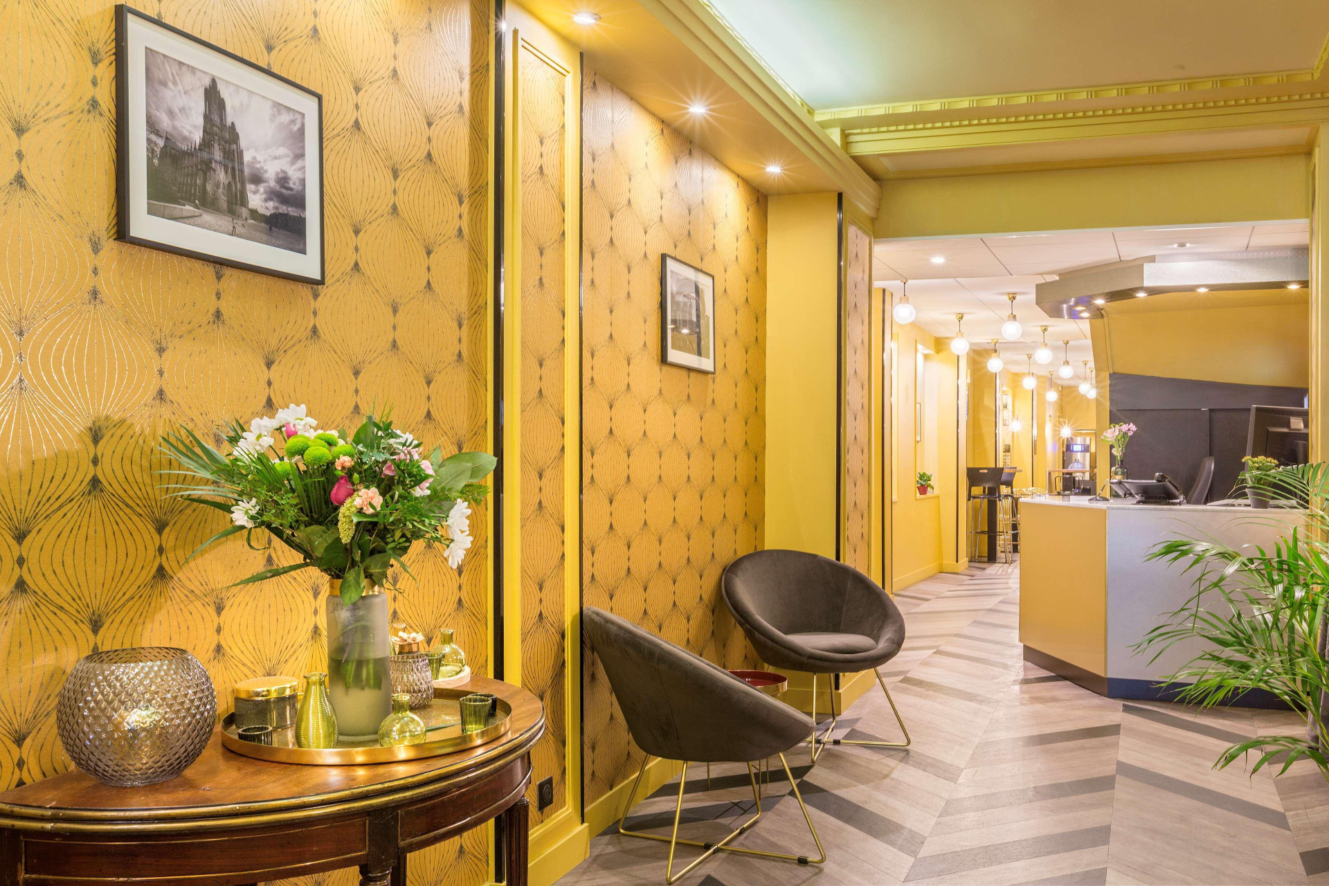 Vista Lobby Best Western Hôtel Centre Reims