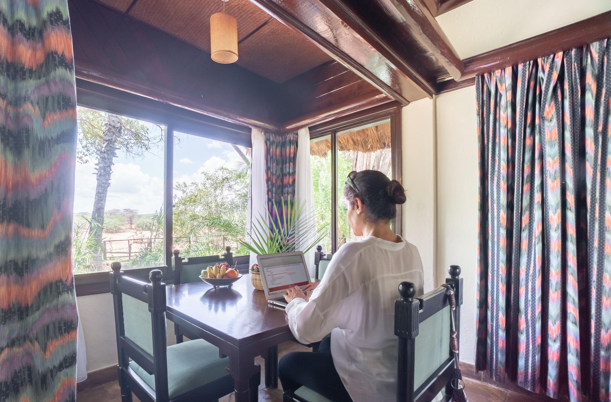 Vista Lobby Sarova Shaba Game Lodge