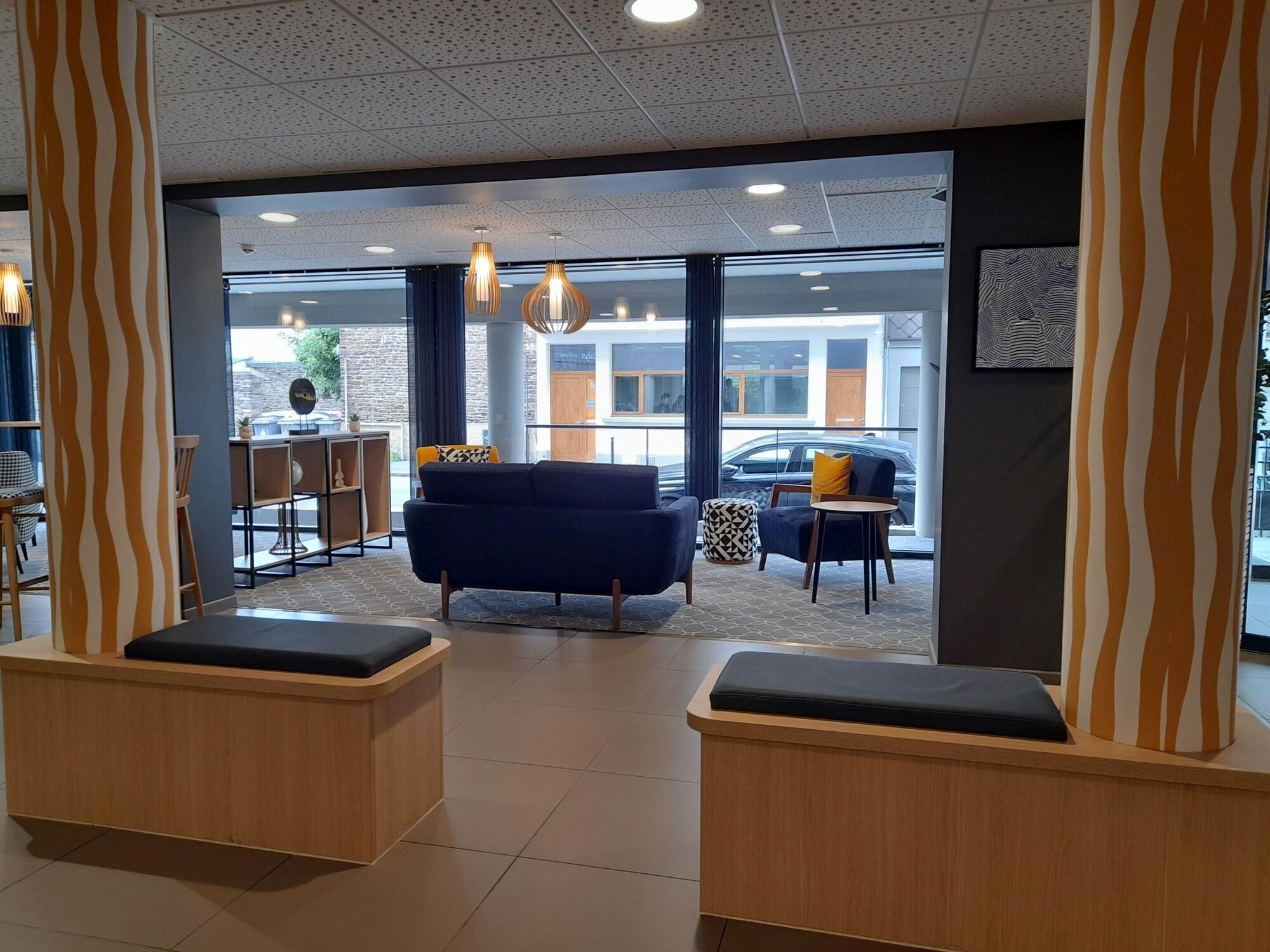 Vista Lobby Appart Hotel Odalys City Rennes Lorgeril