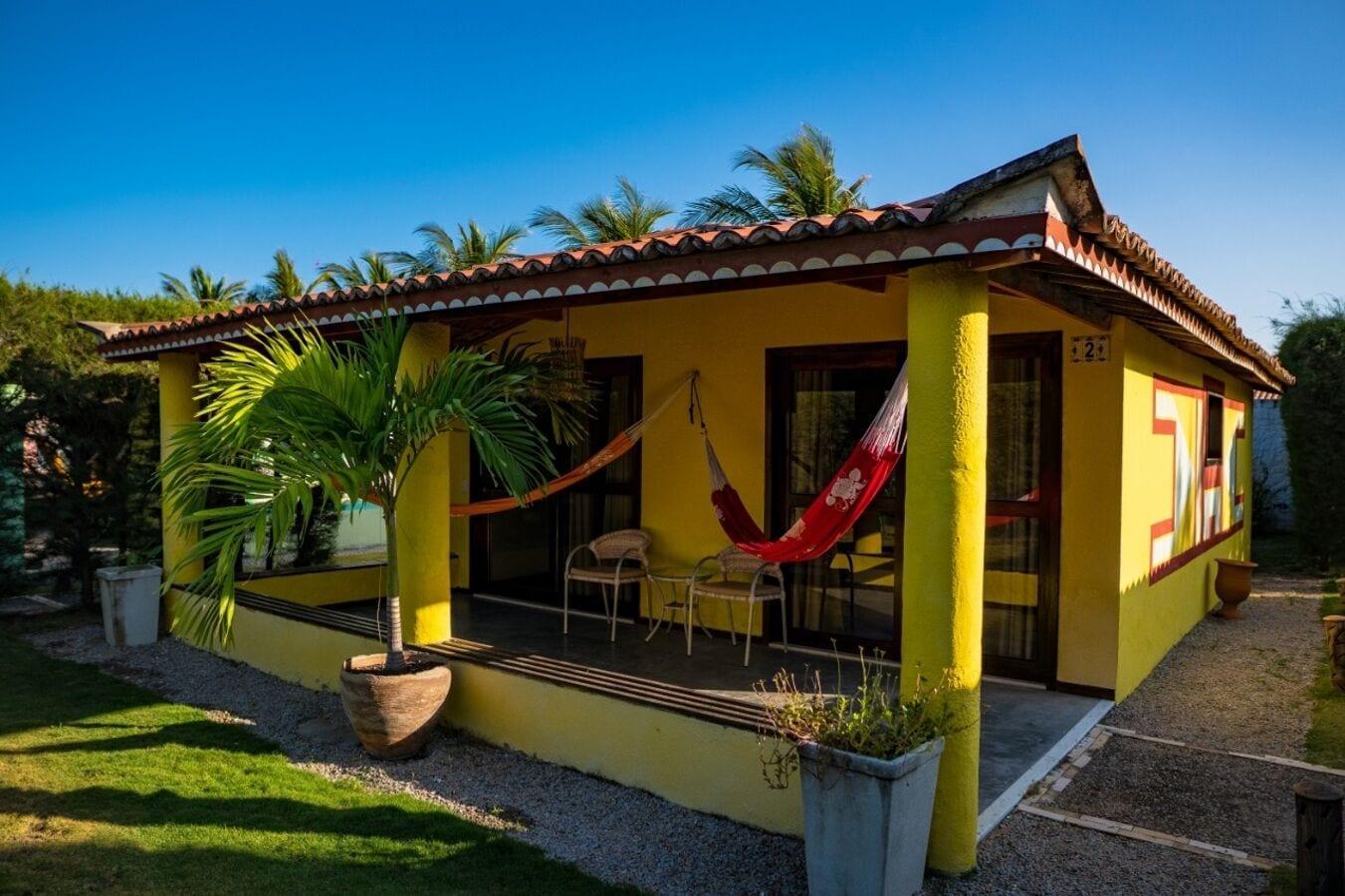 Vista da fachada Hotel Vila Jardim