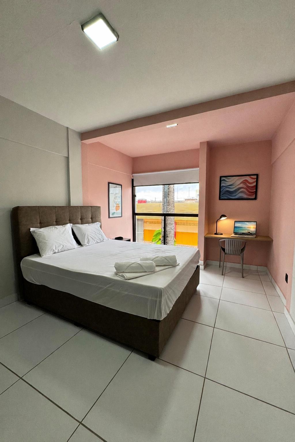 Vista a la ciudad City Studios Natal | Apartamentos com Cozinha e Coworking