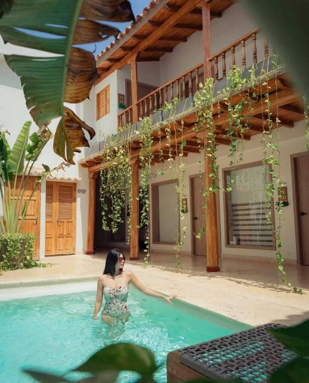 Vista Piscina Casa Emma Hotel Boutique