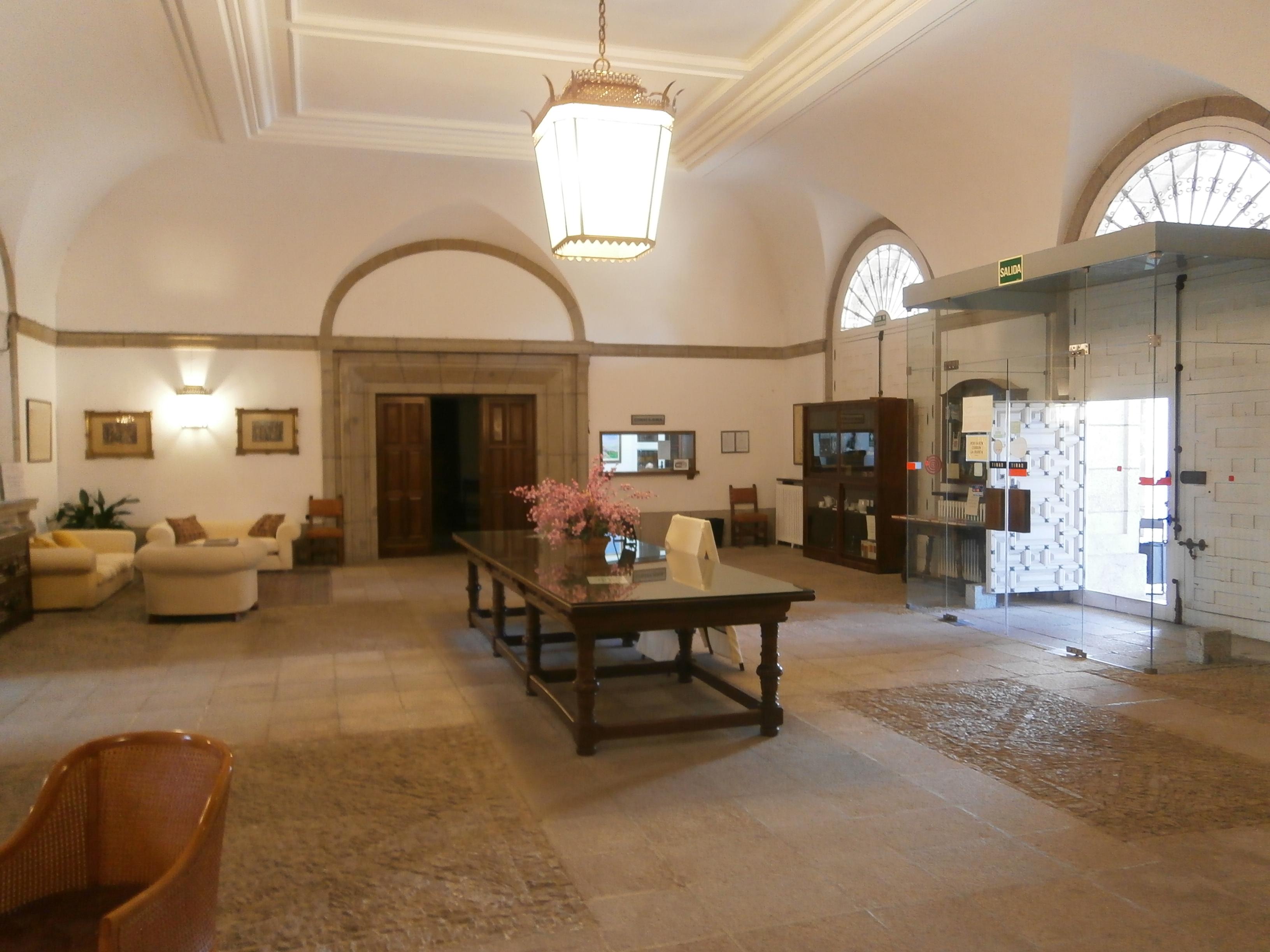 Vista Lobby Hospedería Santa Cruz