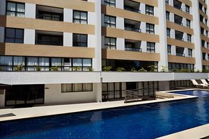 Alquiler Temporario - Flat em Ponta Nega com vista para o mar