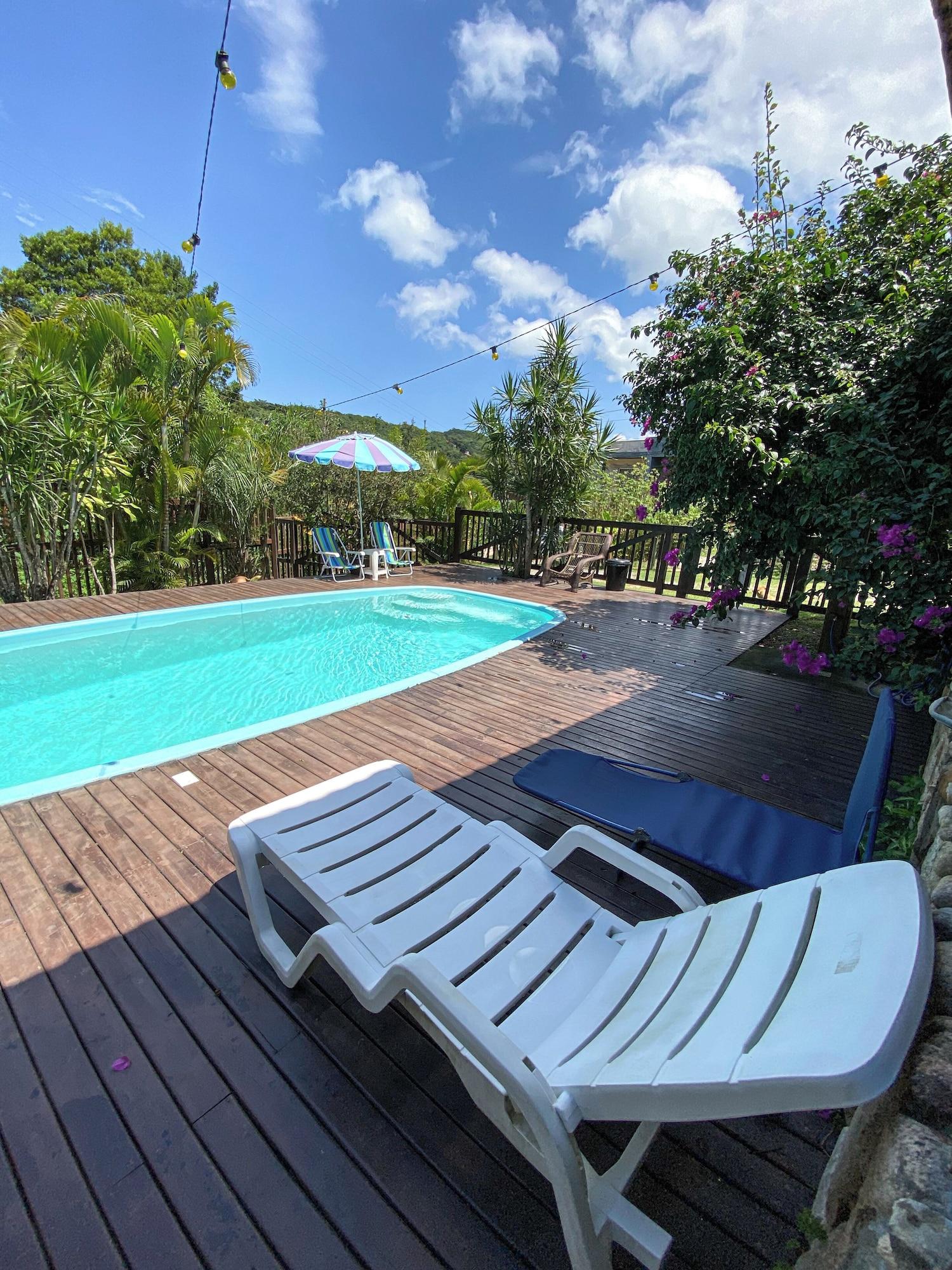 Vista Piscina Pousada Vale da Praia