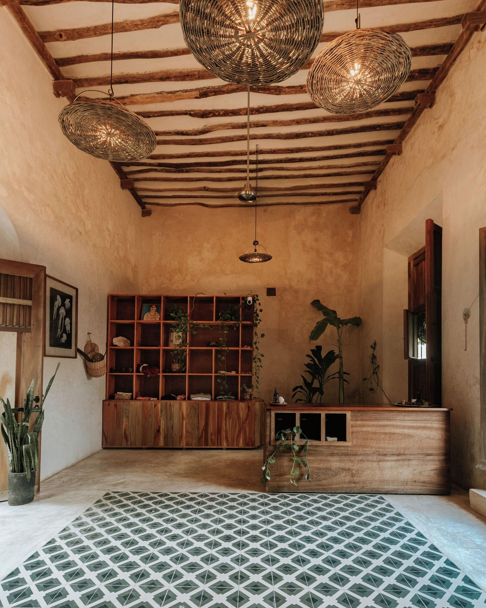 Vista Lobby Casona Los Cedros