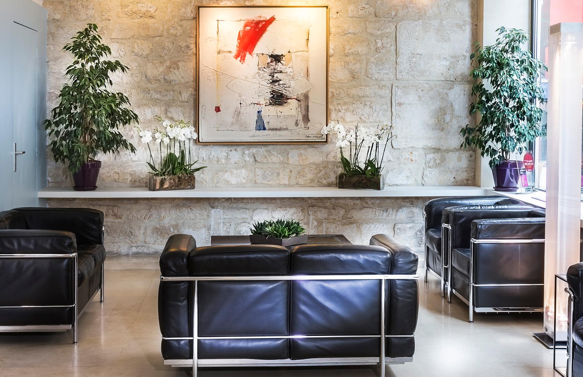 Vista Lobby Albe Hôtel Saint-Michel