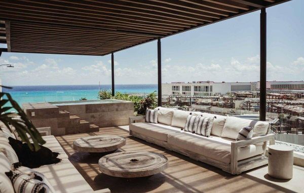 PH con Rooftop, Jacuzzi y Vista al Mar - Hoteles con jacuzzi en Playa del Carmen, México