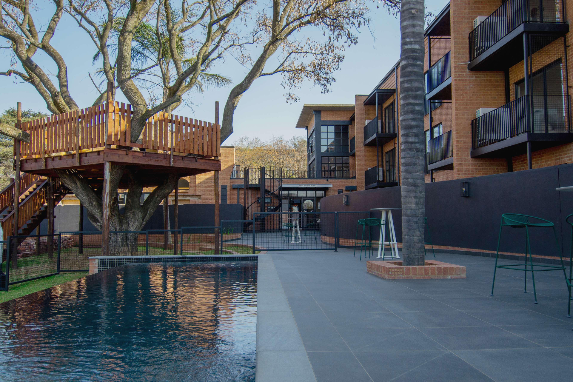 Vista Piscina Hyatt House Johannesburg, Sandton