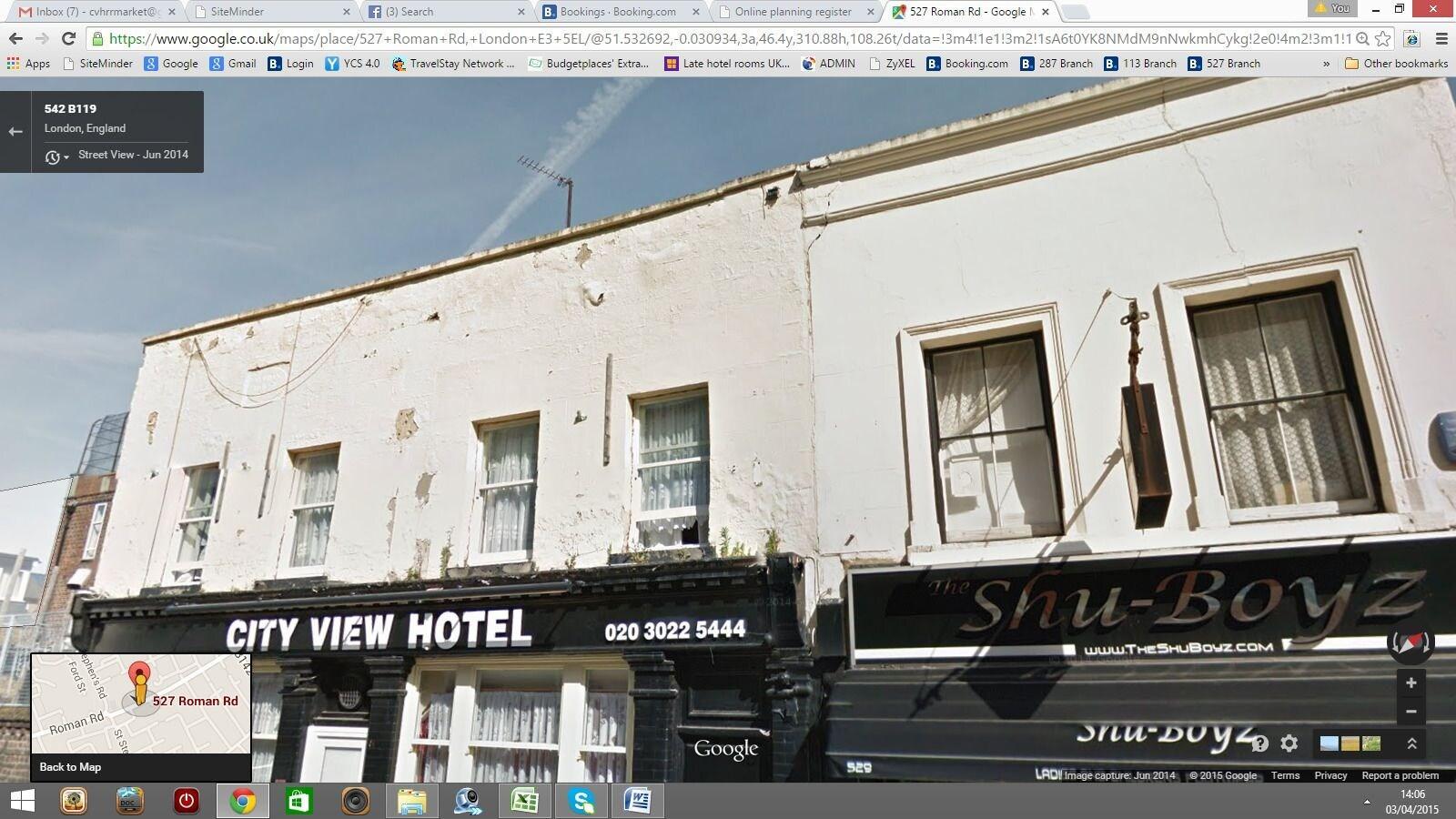 Vista Exterior City View Hotel Roman Road Market