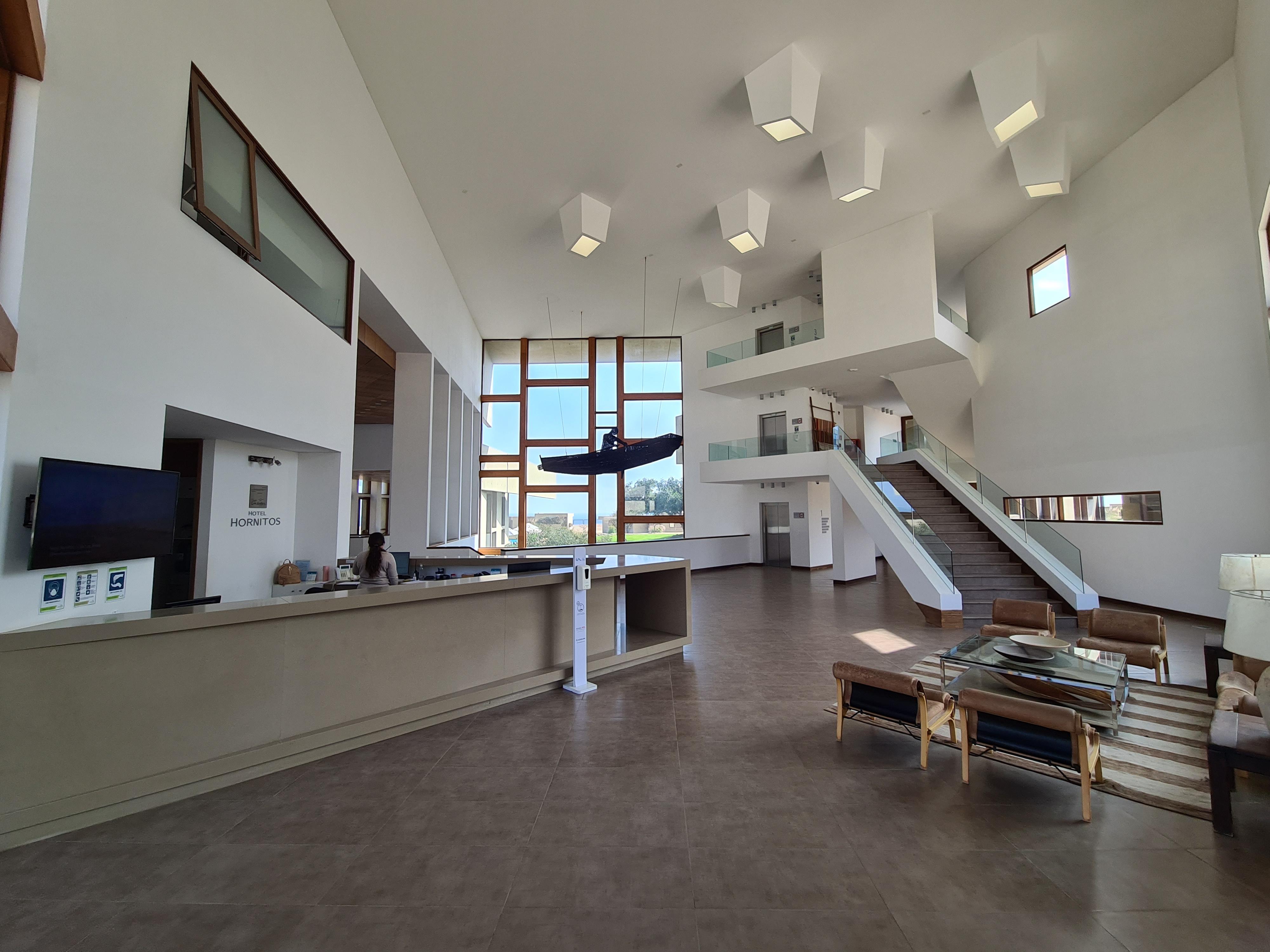 Vista Lobby Hotel y Cabañas Hornitos - Caja Los Andes