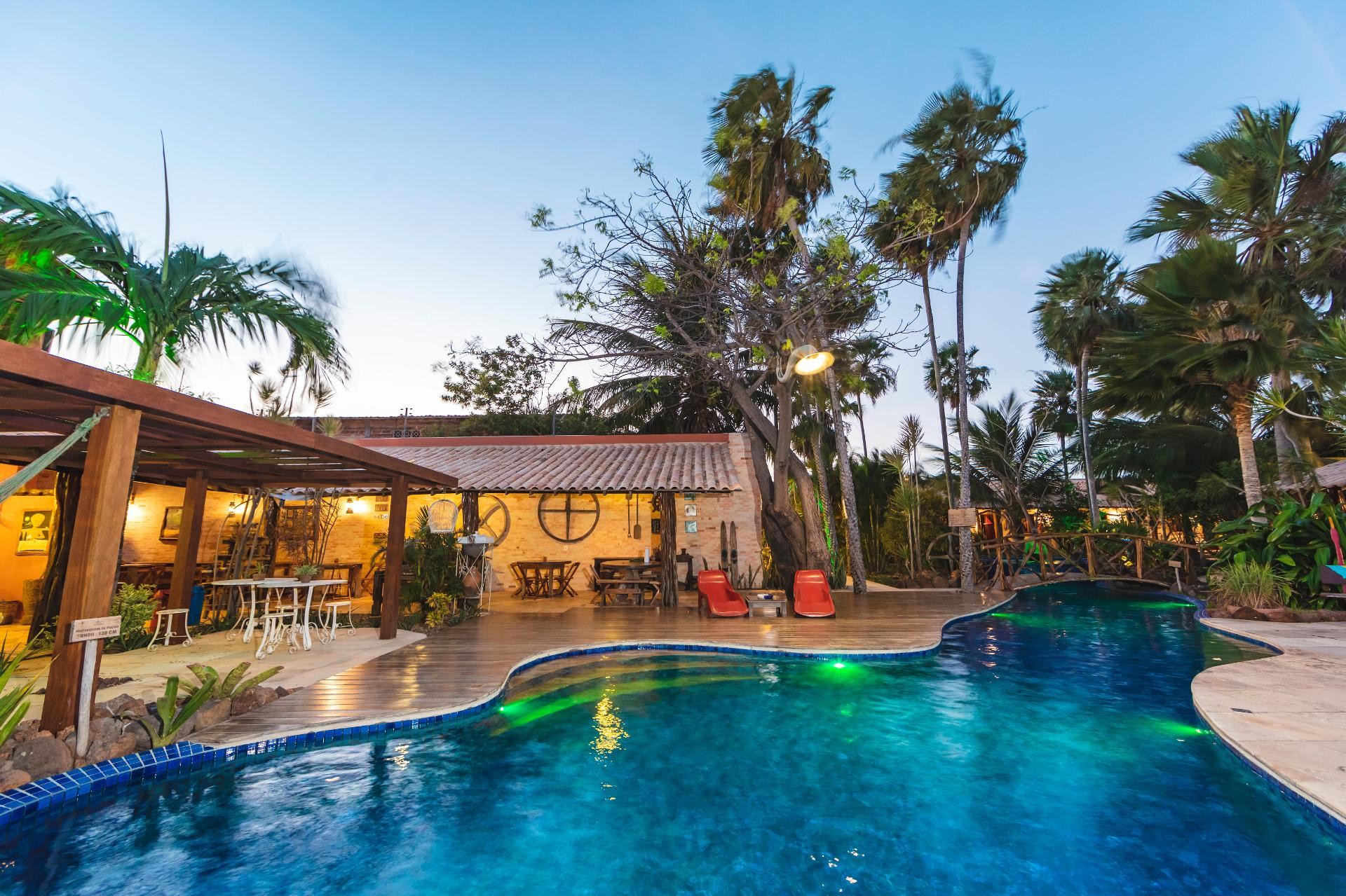 Vista Piscina Pousada Vila Parnaíba