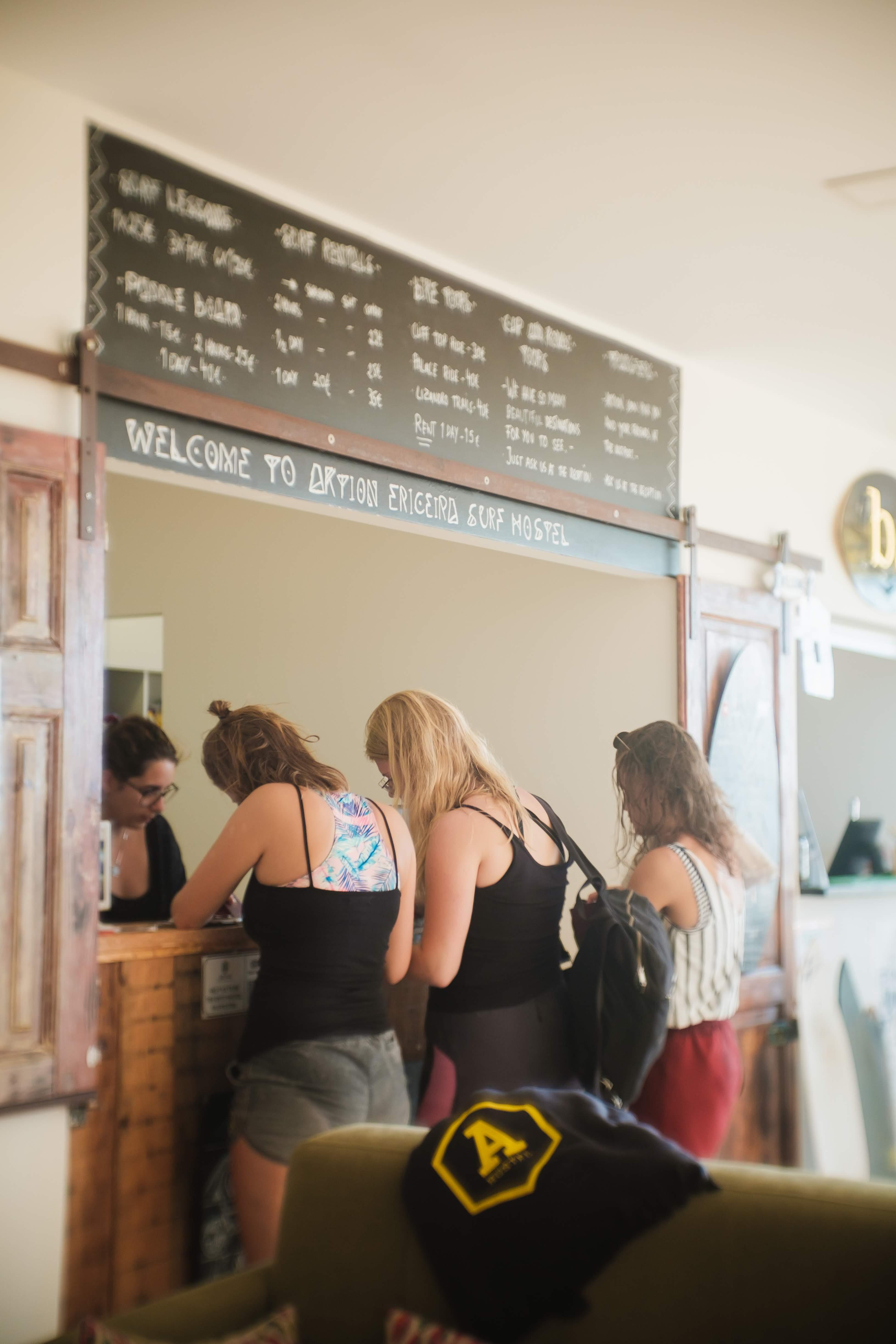 Vista Lobby WOT Ericeira Surf Hostel