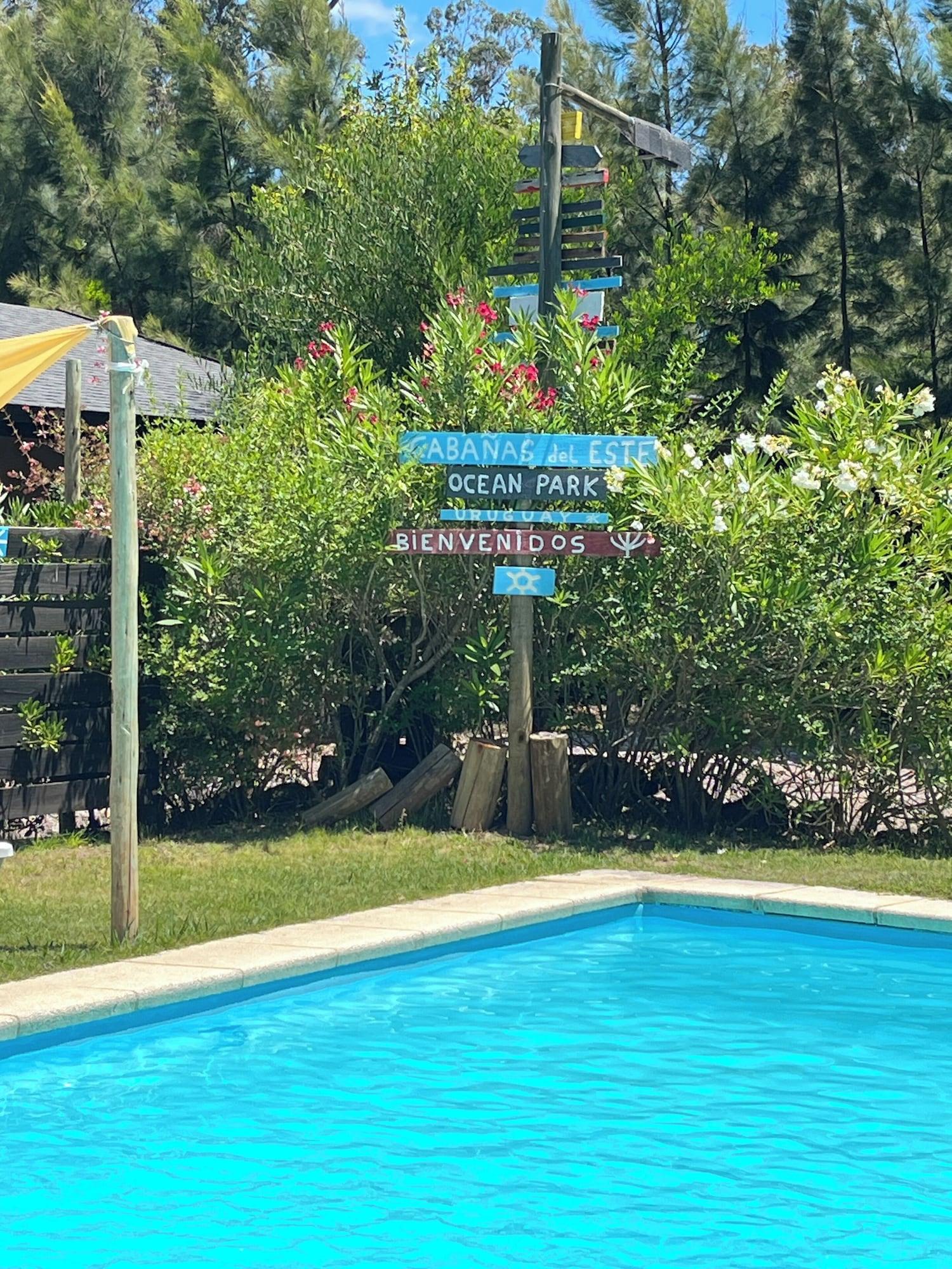 Vista Exterior Cabañas del Este