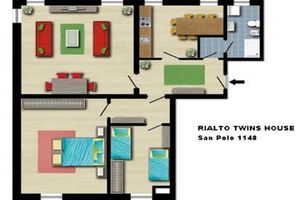 Alquiler Vacacional - Rialto twins house, in the center of the city