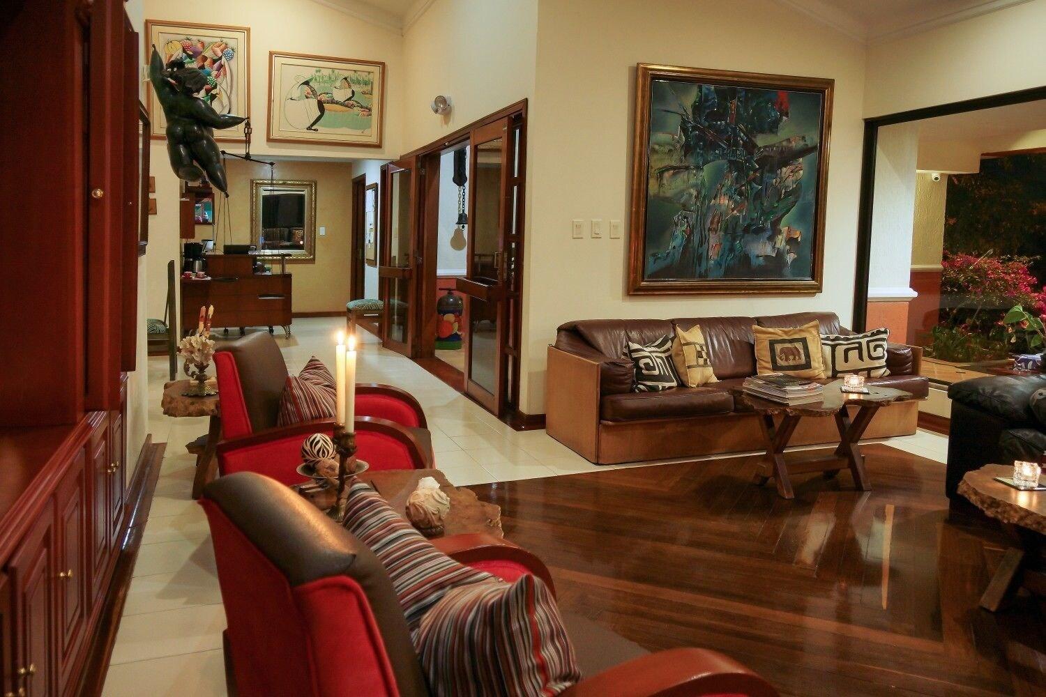 Vista Lobby Hostal Estancia El Caney