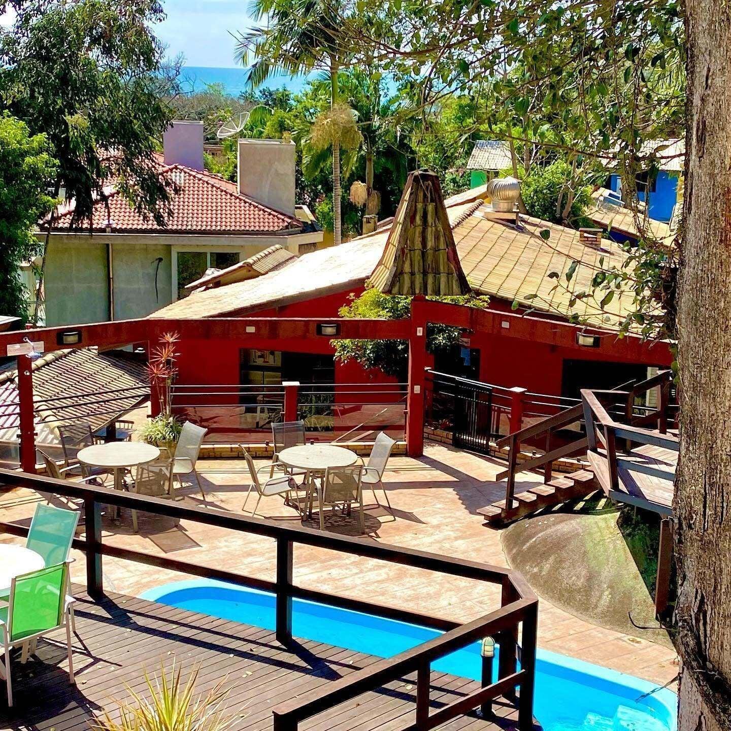 Vista Piscina Pousada Vila Taquaras