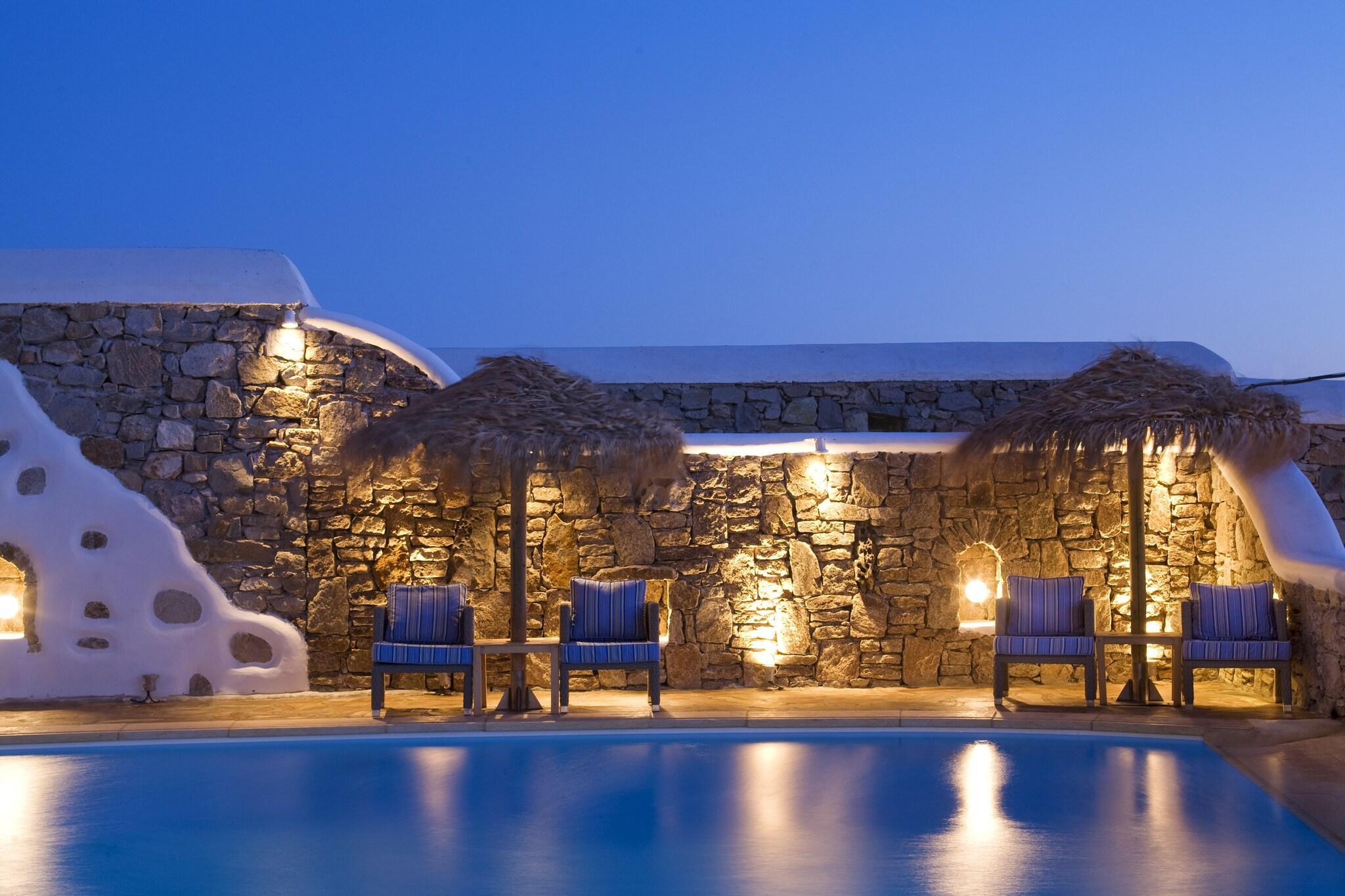 Vista Piscina Arte & Mare Elia Mykonos Suites