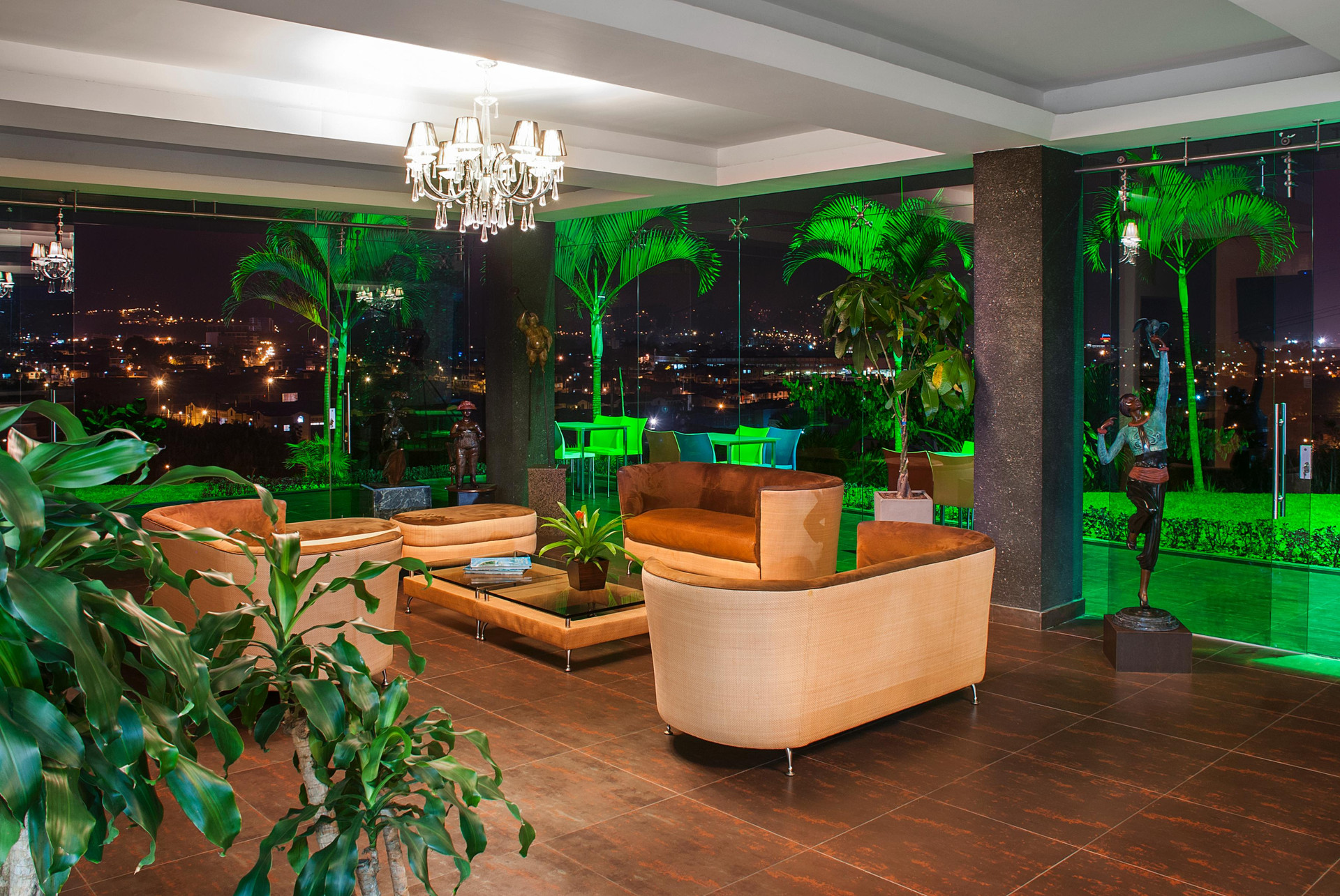 Vista do lobby Hotel Tangara