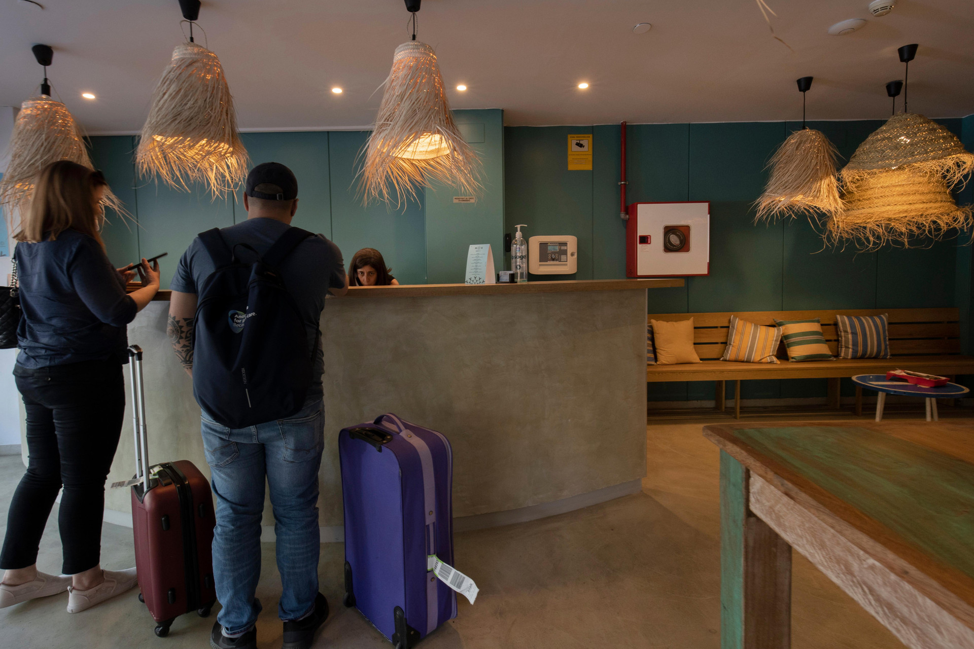 Vista Lobby Yomo Hostal BCN Port