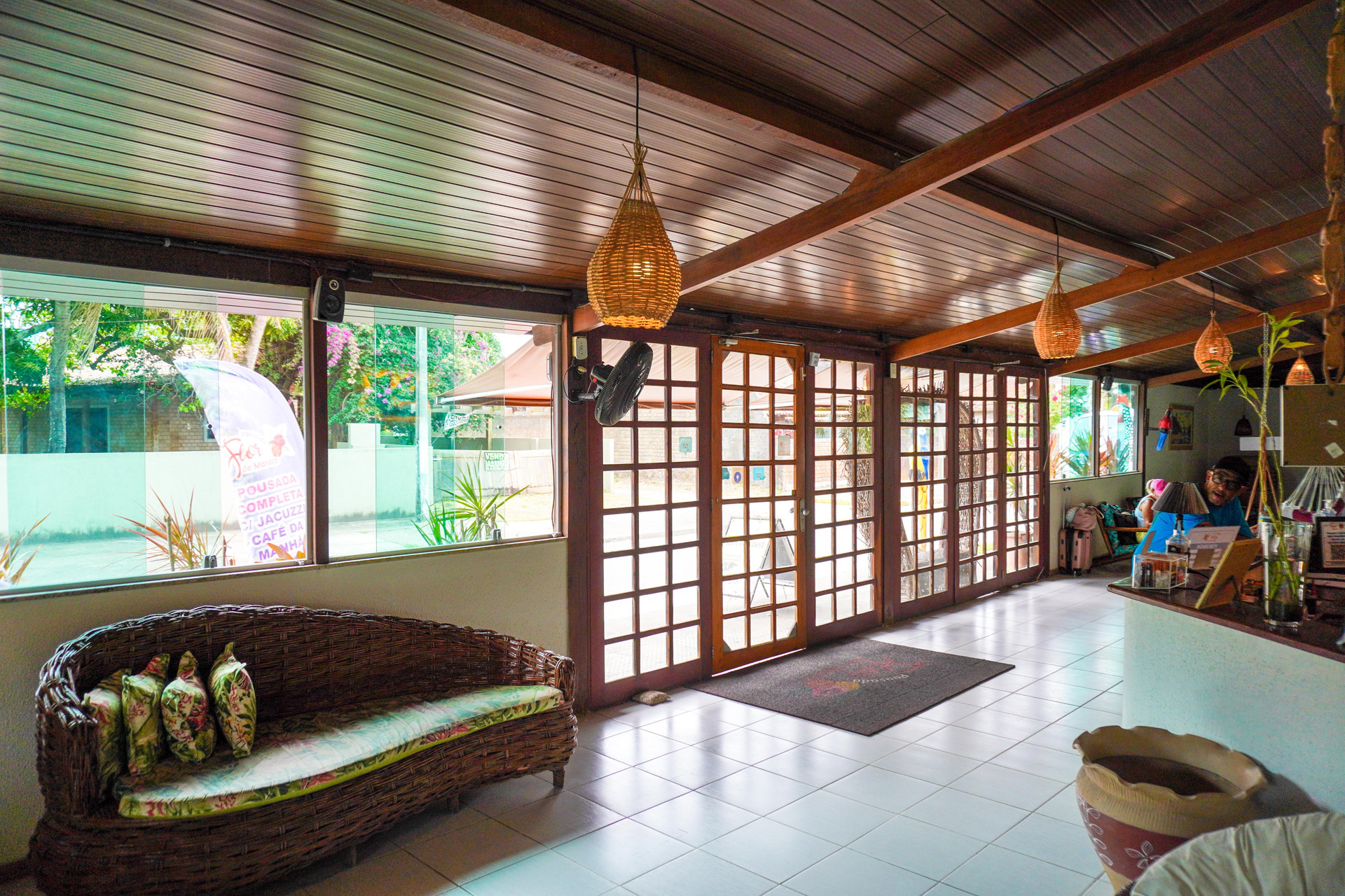 Vista Lobby Pousada Flor de Maraca
