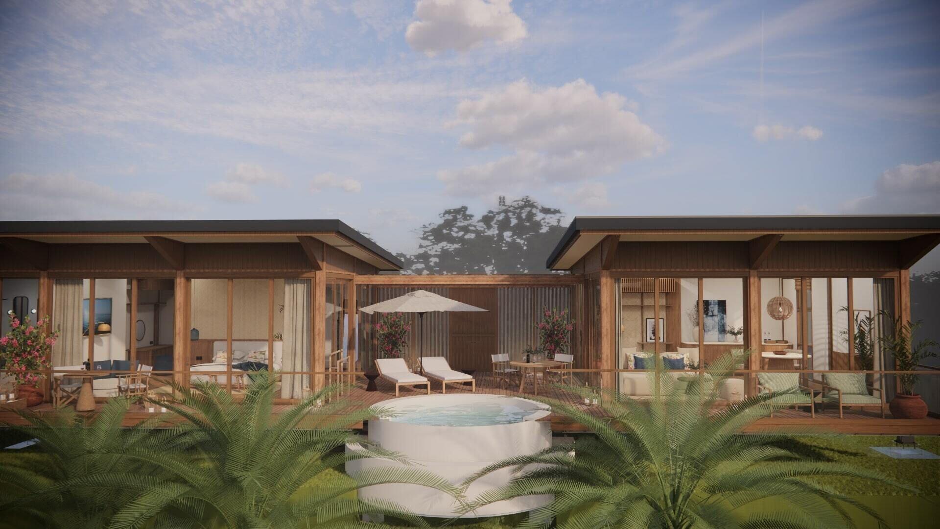 Vista Exterior Ocean View Villas by Grun