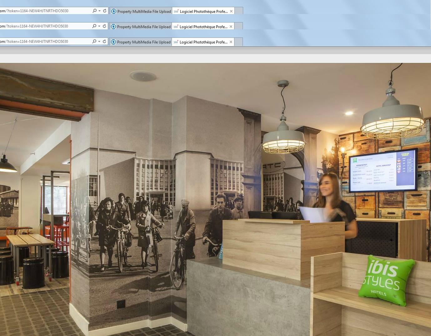 Vista Lobby Ibis Styles Paris Mairie de Clichy