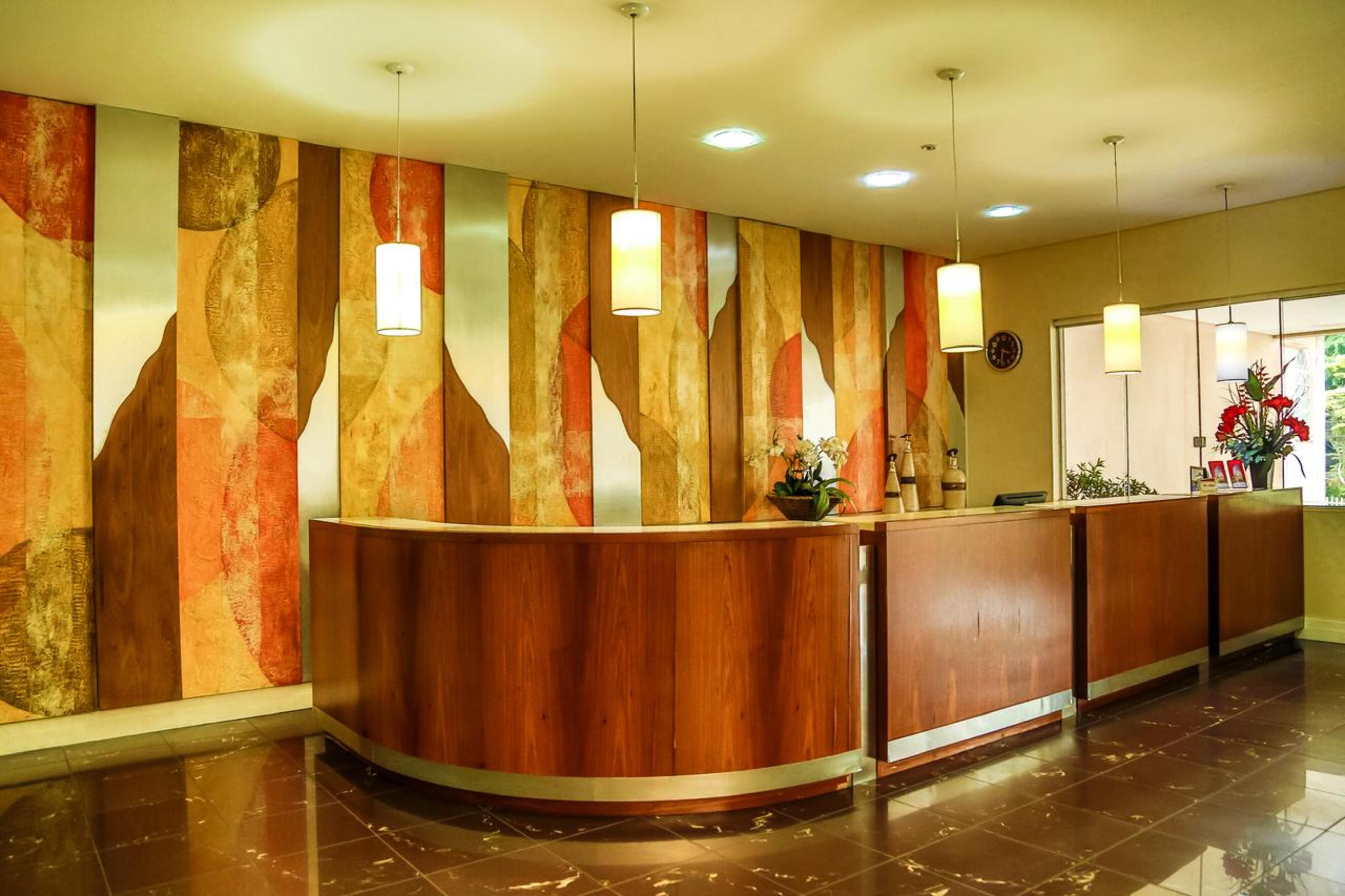 Vista Lobby Le Village Flats e Hotel