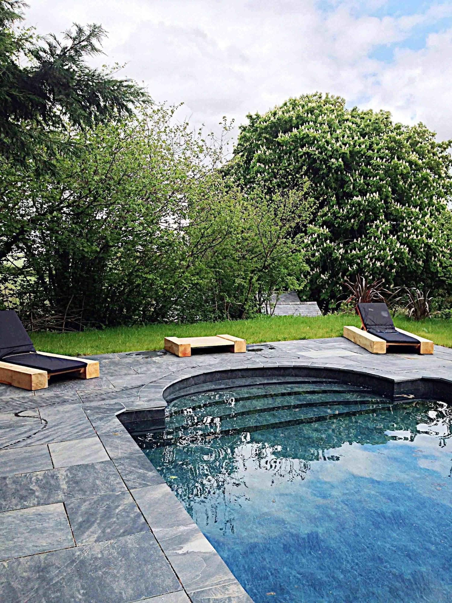 Vista Piscina Anrán at Tidwell Farm