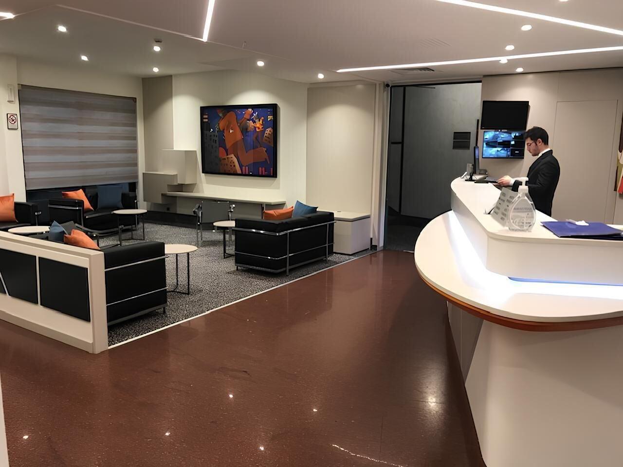 Vista Lobby Cardano Hotel Malpensa