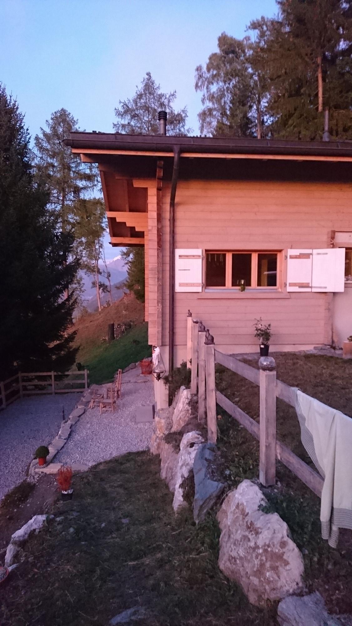 Vista Exterior Loyehill Chalet. Swiss Alps Escape
