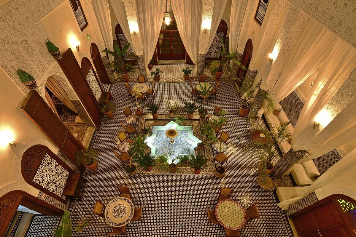 Vista Lobby Riad Alassala Fes