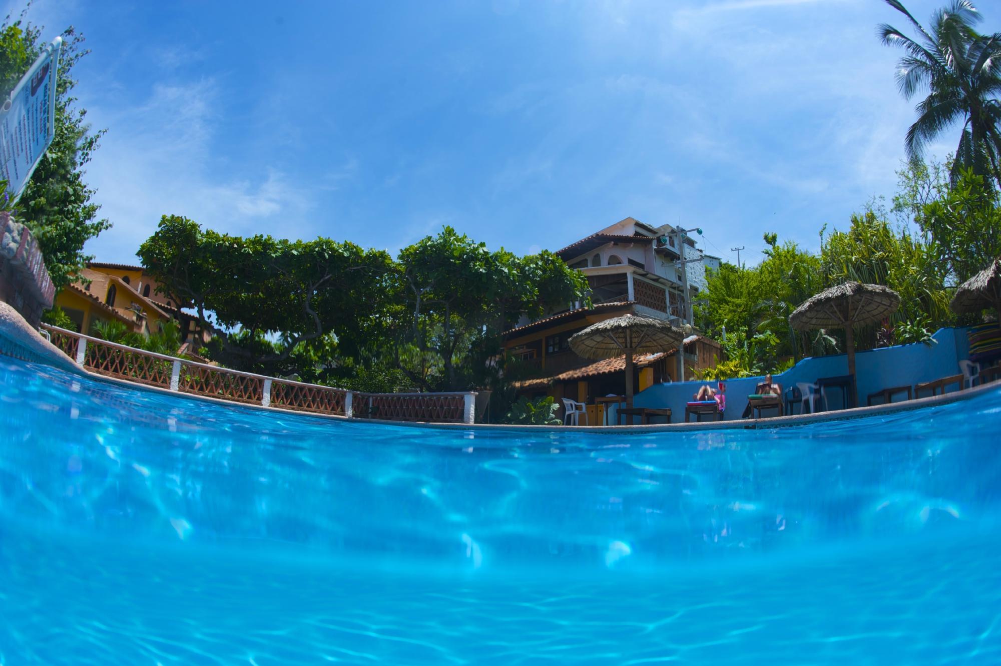 Pool view Hotel Arcoiris